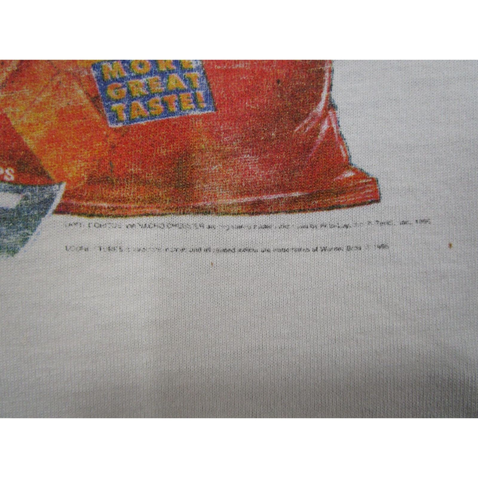 Fruit Of The Loom VTG 90s Looney Tunes Taz Bugs Bunny Doritos Lays Single Stitch SZ XL READ Size US XL / EU 56 / 4 - 3 Thumbnail