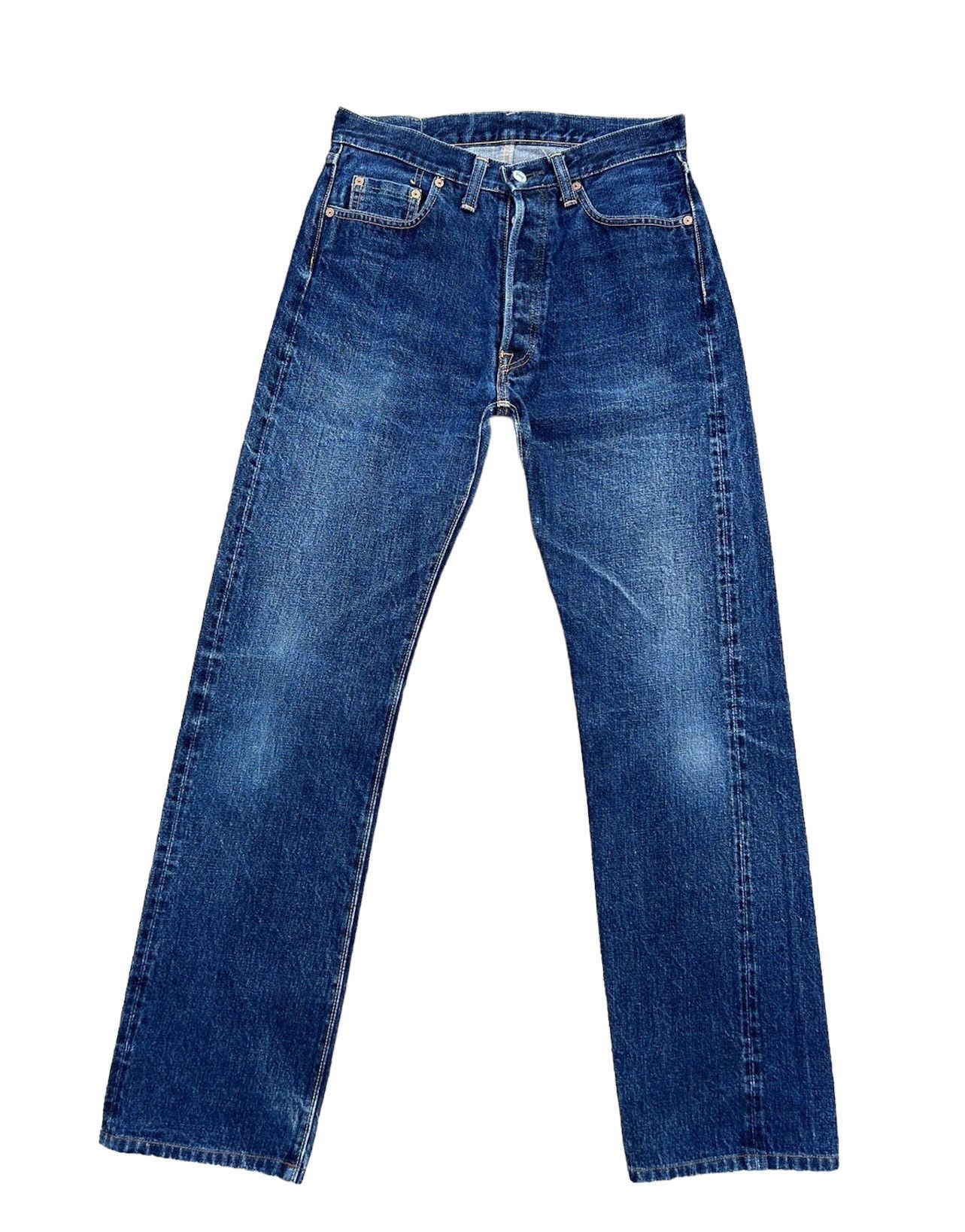 Denime Vtg 90s DENIME Orizzonti Leather Patch Selvedge Denim Jeans Size US 30 / EU 46 - 2 Thumbnail