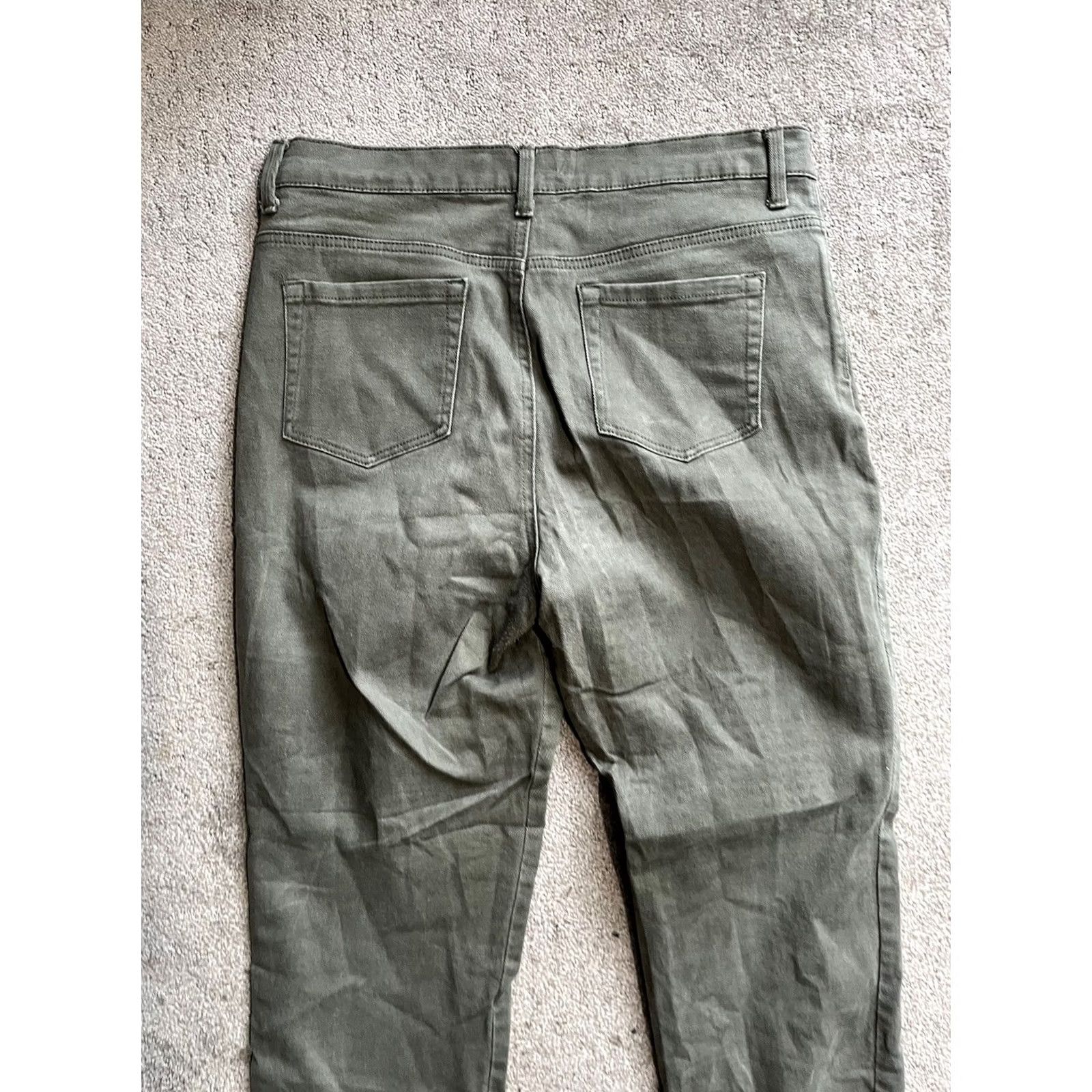 Gloria Vanderbilt Gloria Vanderbilt Jeans Amanda Straight Denim 12 Women Green Regular Inseam 28 Emma Size 34" / US 12 / IT 48 - 4 Thumbnail