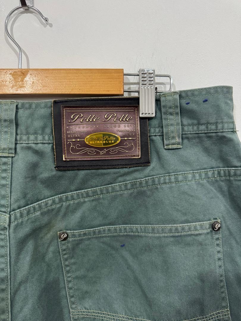 Pelle Pelle × Vintage Vintage Y2K Pelle Pelle Ultra Blue Baggy Pants Size US 35 - 7 Thumbnail