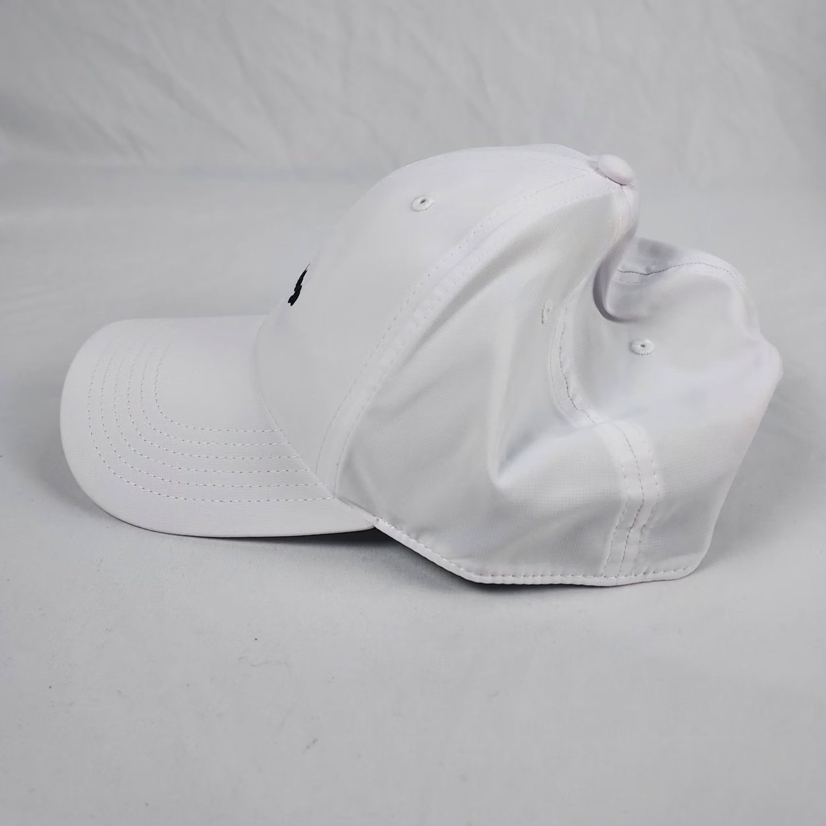 Vintage Birddogs Baseball Cap White Poly Spandex Stretch Fit Adjustable Hat Mens One Size Solid Pattern Cap Size ONE SIZE - 2 Thumbnail