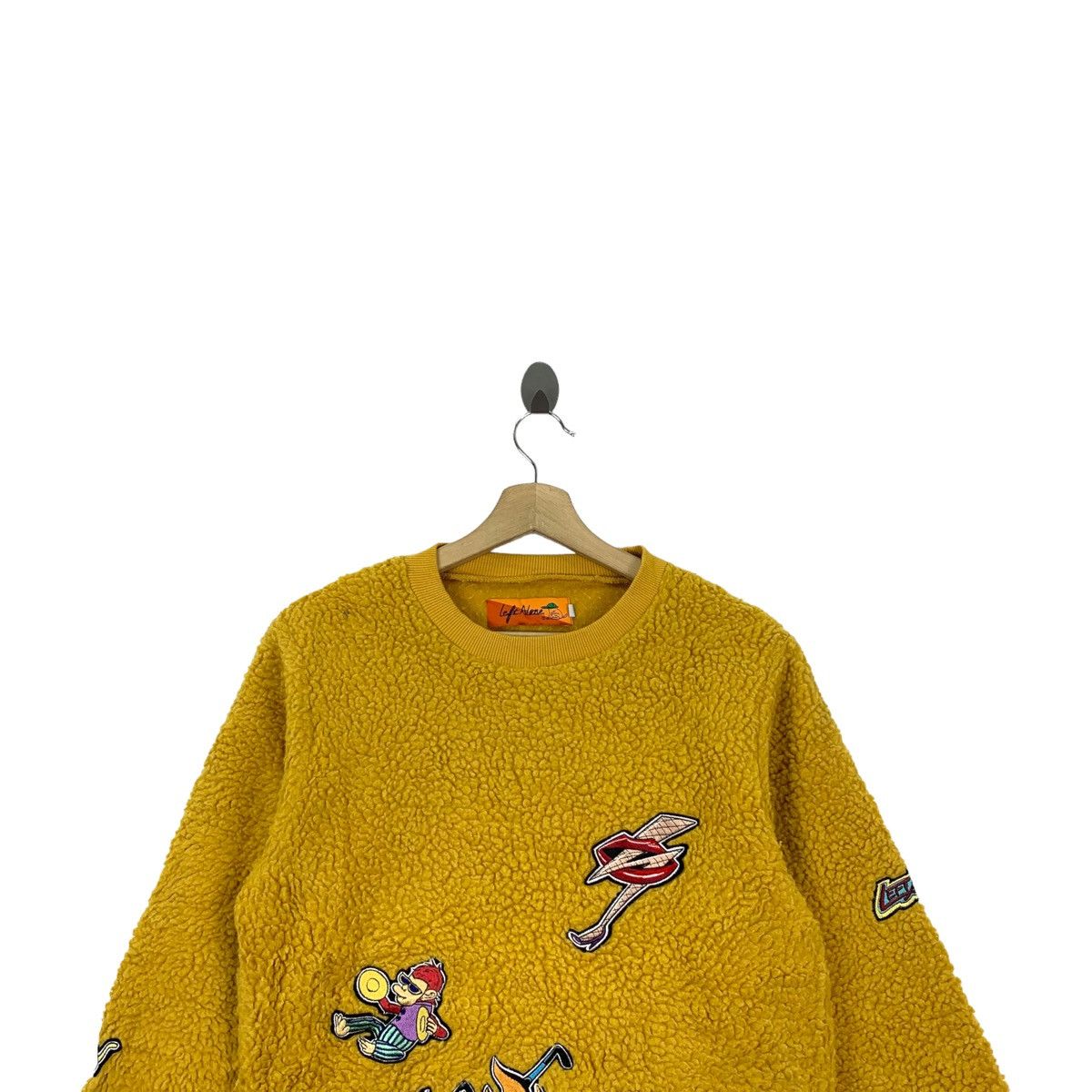 Japanese Brand LEFT ALONE Japanese Brand Deep Pile Fleece Sweatshirt Jumper Size US M / EU 48-50 / 2 - 3 Thumbnail
