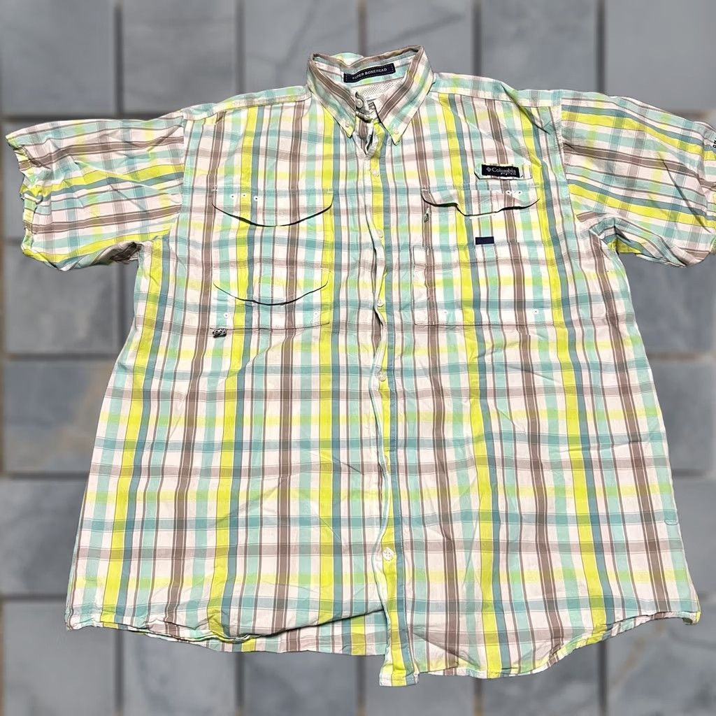 Vintage Columbia PFG Super Bonehead Vented Performance Plaid Shirt Medium Mens Size US M / EU 48-50 / 2 - 1 Thumbnail