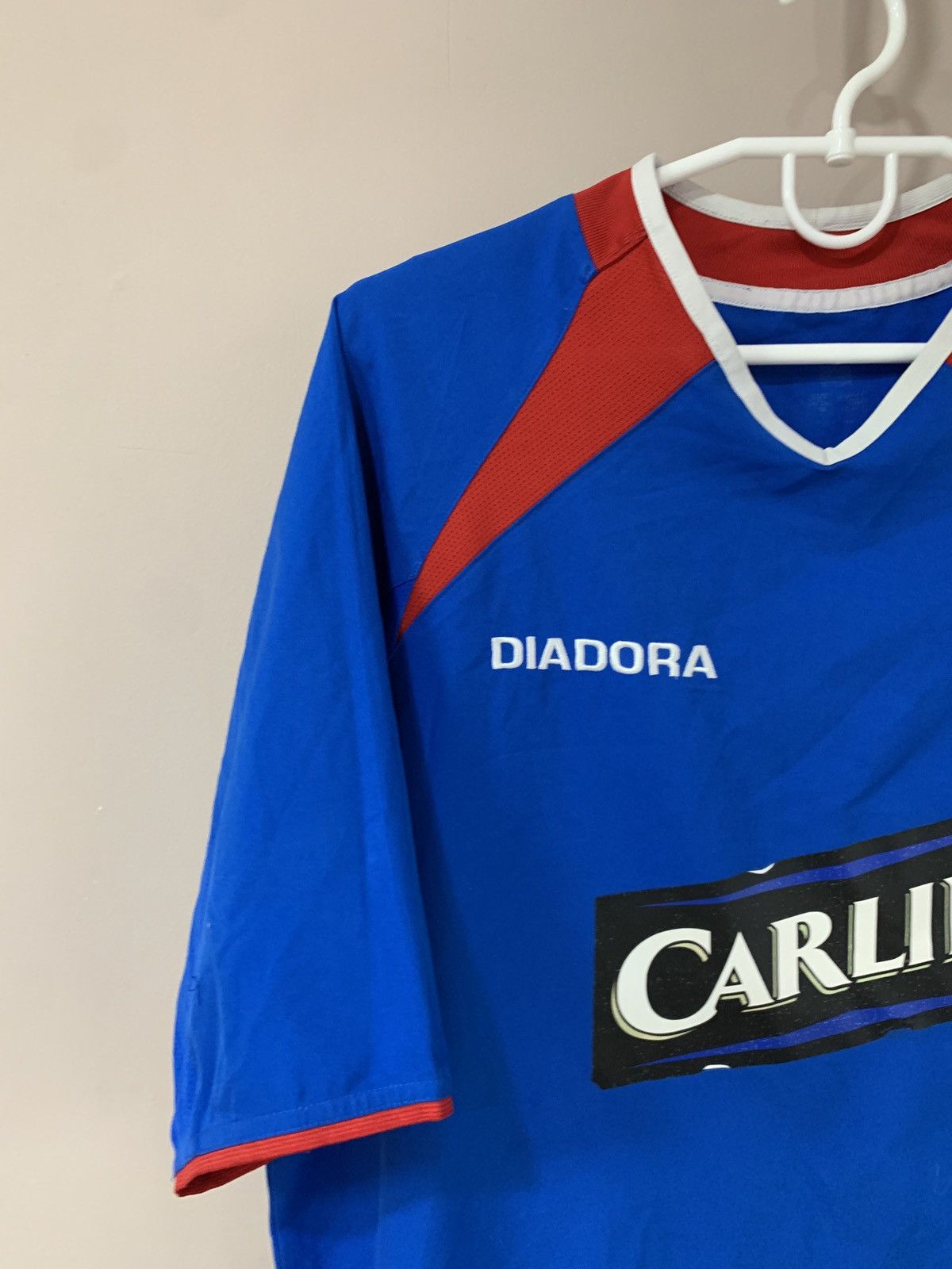 Diadora Rangers Glasgow Home Football Shirt Diadora Soccer Jersey #5 Size US M / EU 48-50 / 2 - 4 Thumbnail
