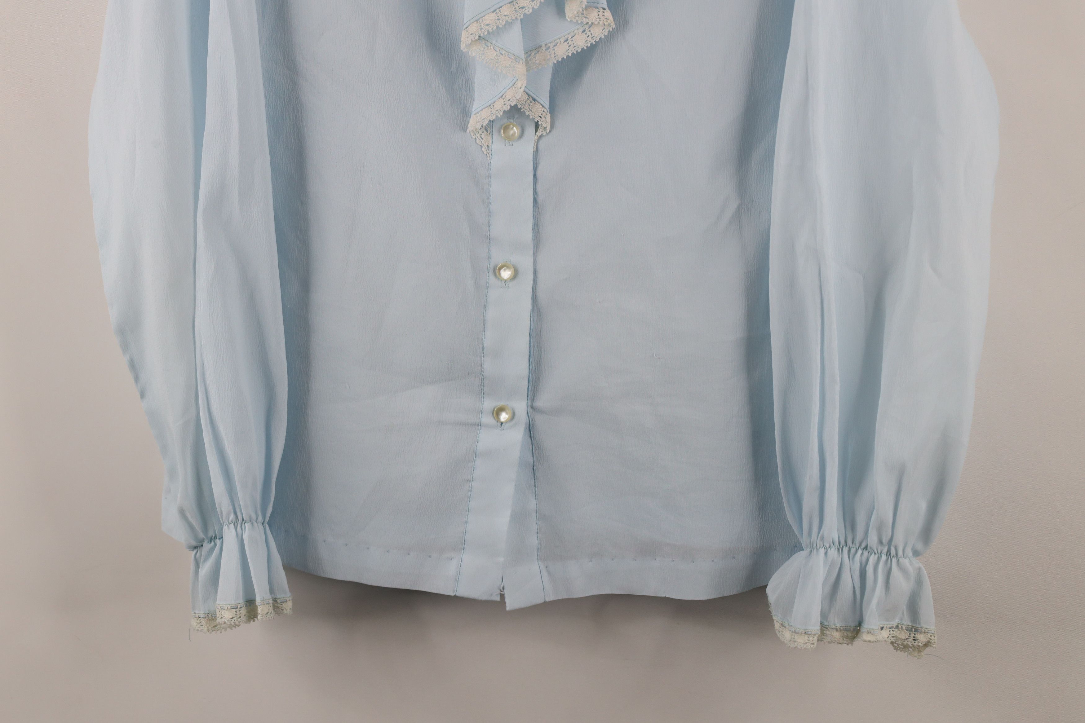 Vintage Vintage 70s Country Primitive Prairie Frill Button Shirt USA Size XXL / US 16-18 / IT 52-54 - 3 Thumbnail