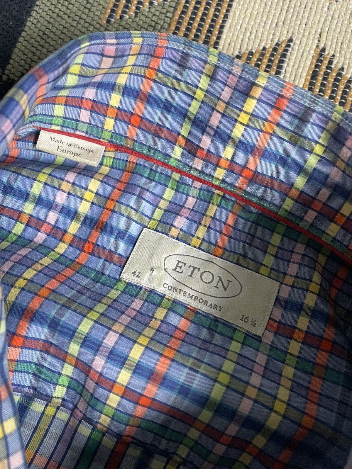 Eton Eton Multicolor Contemporary Button Up Shirt Size US L / EU 52-54 / 3 - 8 Thumbnail