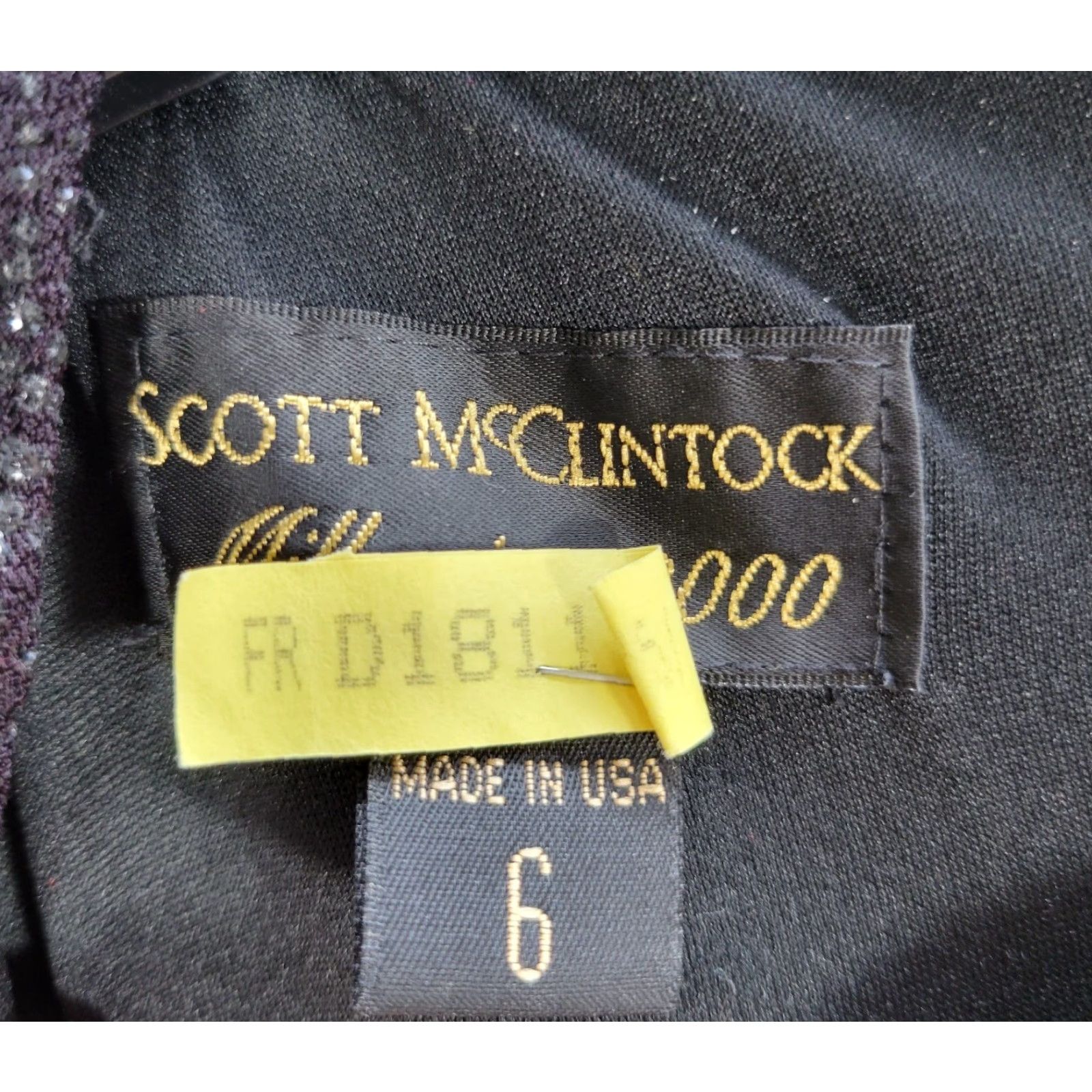 Vintage VINTAGE Scott McClintock Millenium 2000 Black Maxi Dress Evening Sz 6 Size M / US 6-8 / IT 42-44 - 3 Thumbnail