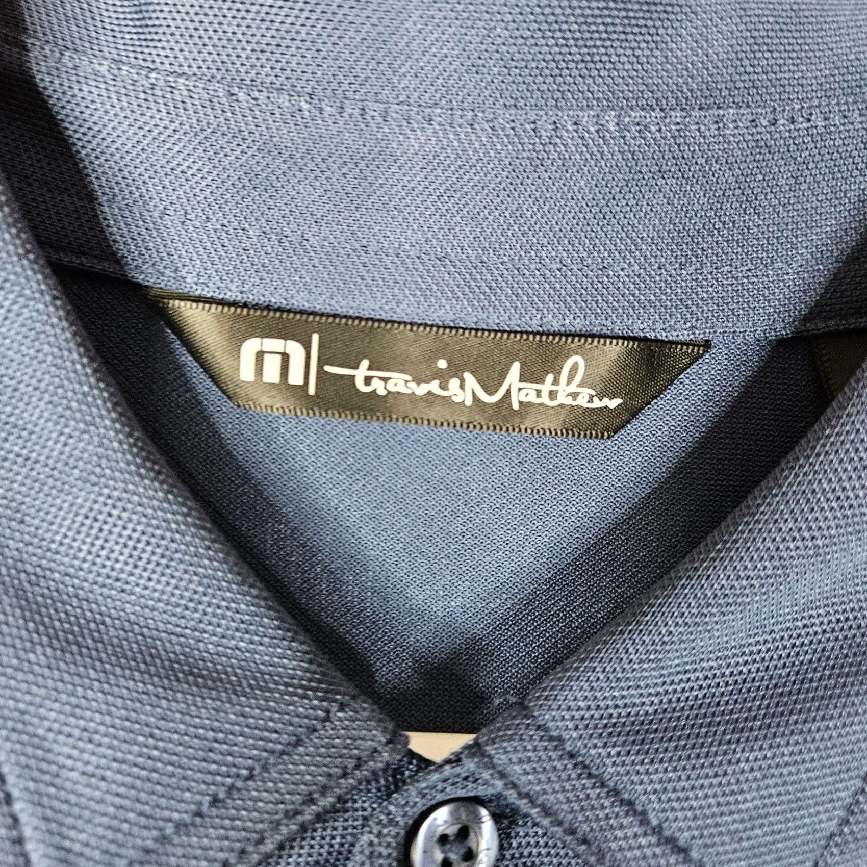 TravisMathew Travis Mathew Polo Shirt Men XL Gray Blue 1/4 Button Up Regular Short Sleeve Polo Sports Shirt Size US XL / EU 56 / 4 - 4 Thumbnail