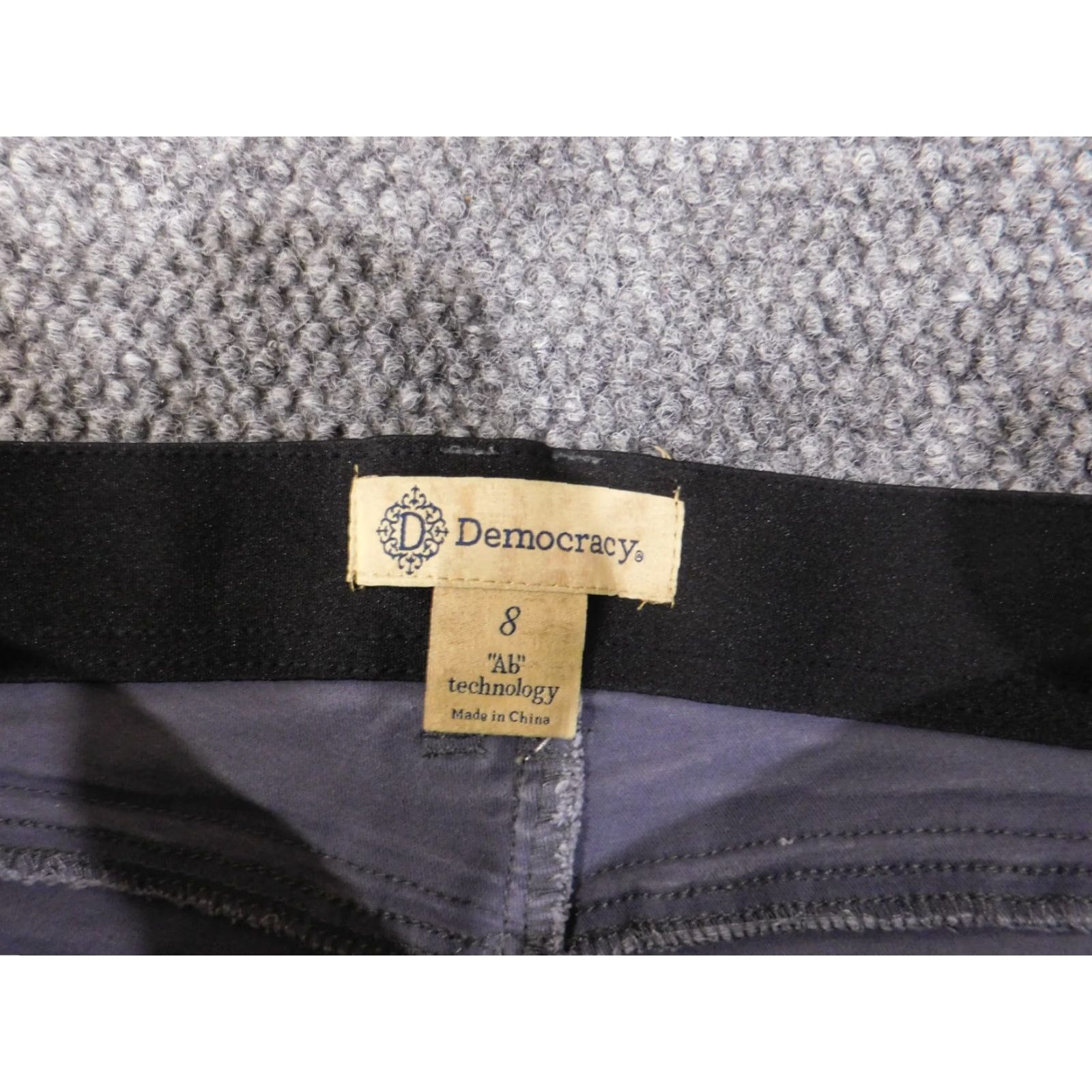 Vintage Democracy Jeans Women's Straight Jeans 8 Blue Cotton Denim Stretch Waist 31 in Inseam 28 in Zipper Regular Rise Mid Vintage No Size 24" / US 00 / IT 34 - 4 Thumbnail