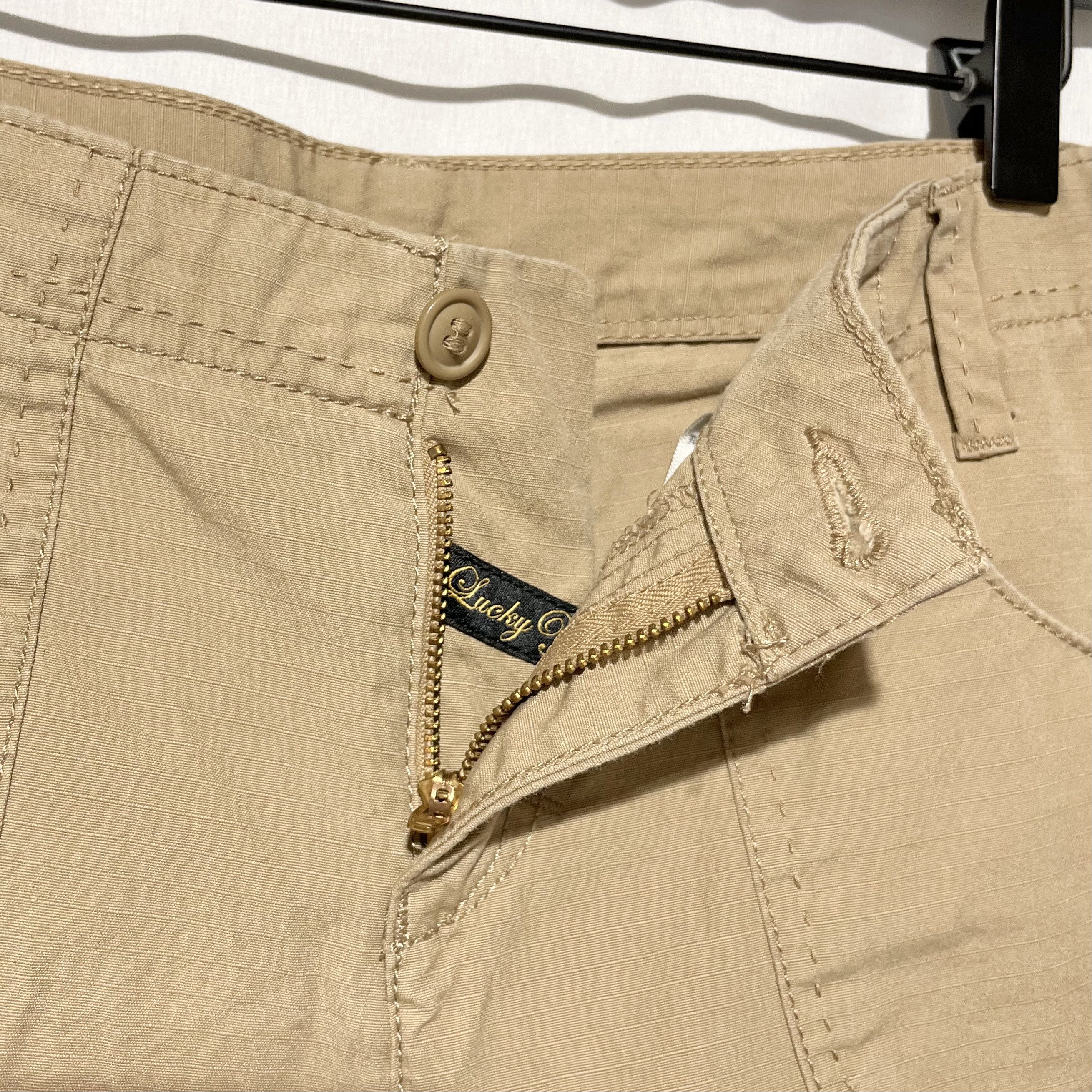 Lucky Brand Lucky Brand Khaki Cotton Cargo Pocket Drawstring Hem Capris Size 28" / US 6 / IT 42 - 7 Thumbnail