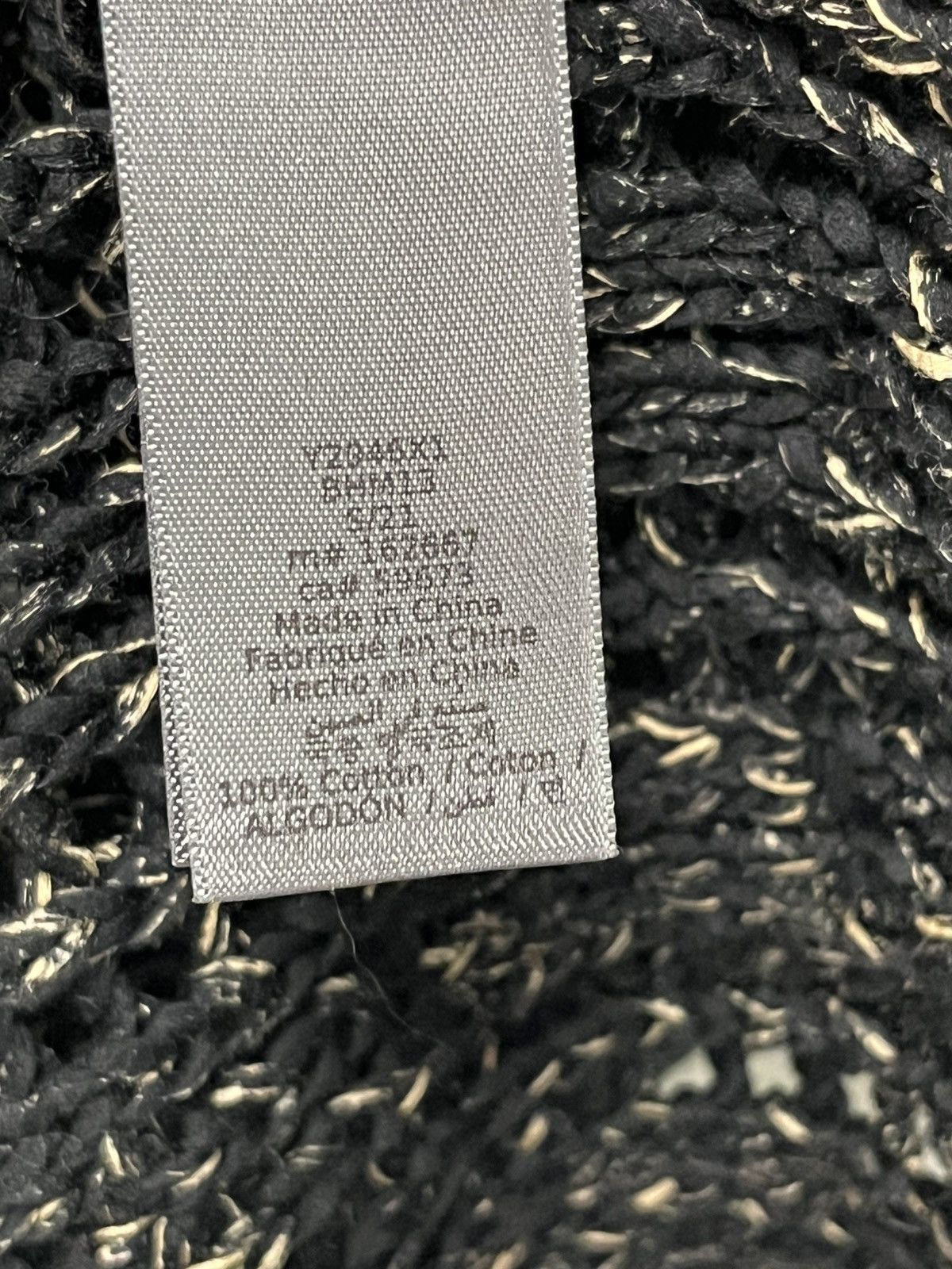 Cable sweater jacket. Size large