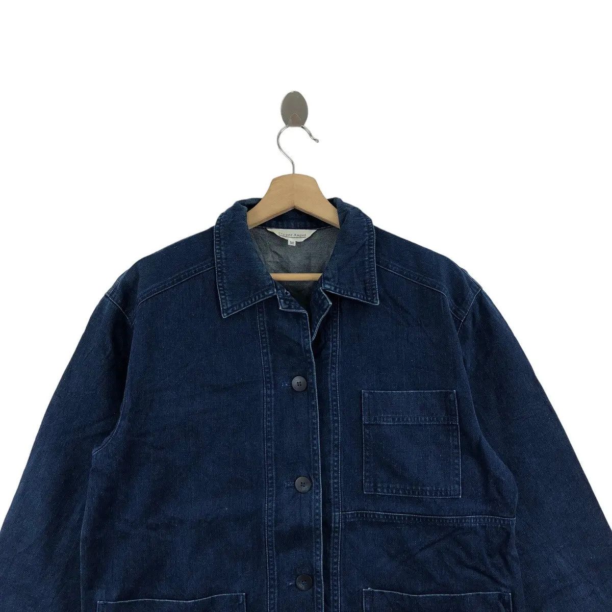 Vintage Vtg PEPPER ANGEL JAPAN Pure Indigo Chore Denim Jacket Jeans Size US M / EU 48-50 / 2 - 2 Thumbnail