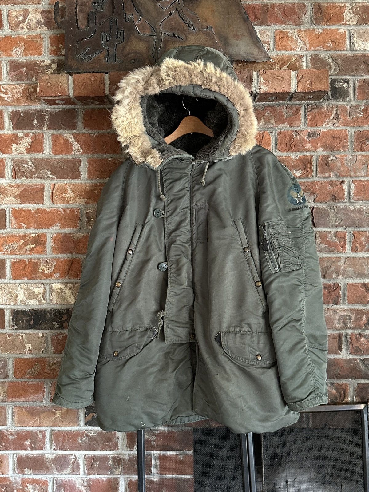 60s USAF fur hood Arctic PARKA flight jacket N3B ww2 bomber