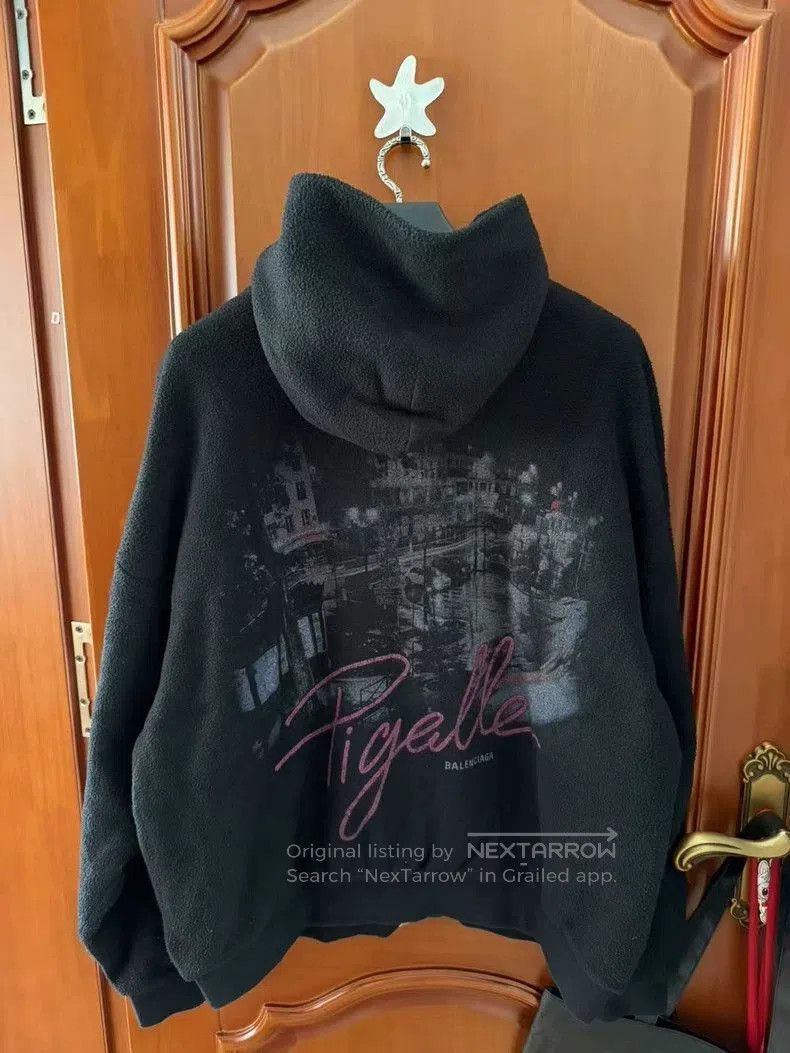 Balenciaga Teddy Fleece Paris Night Jacket.