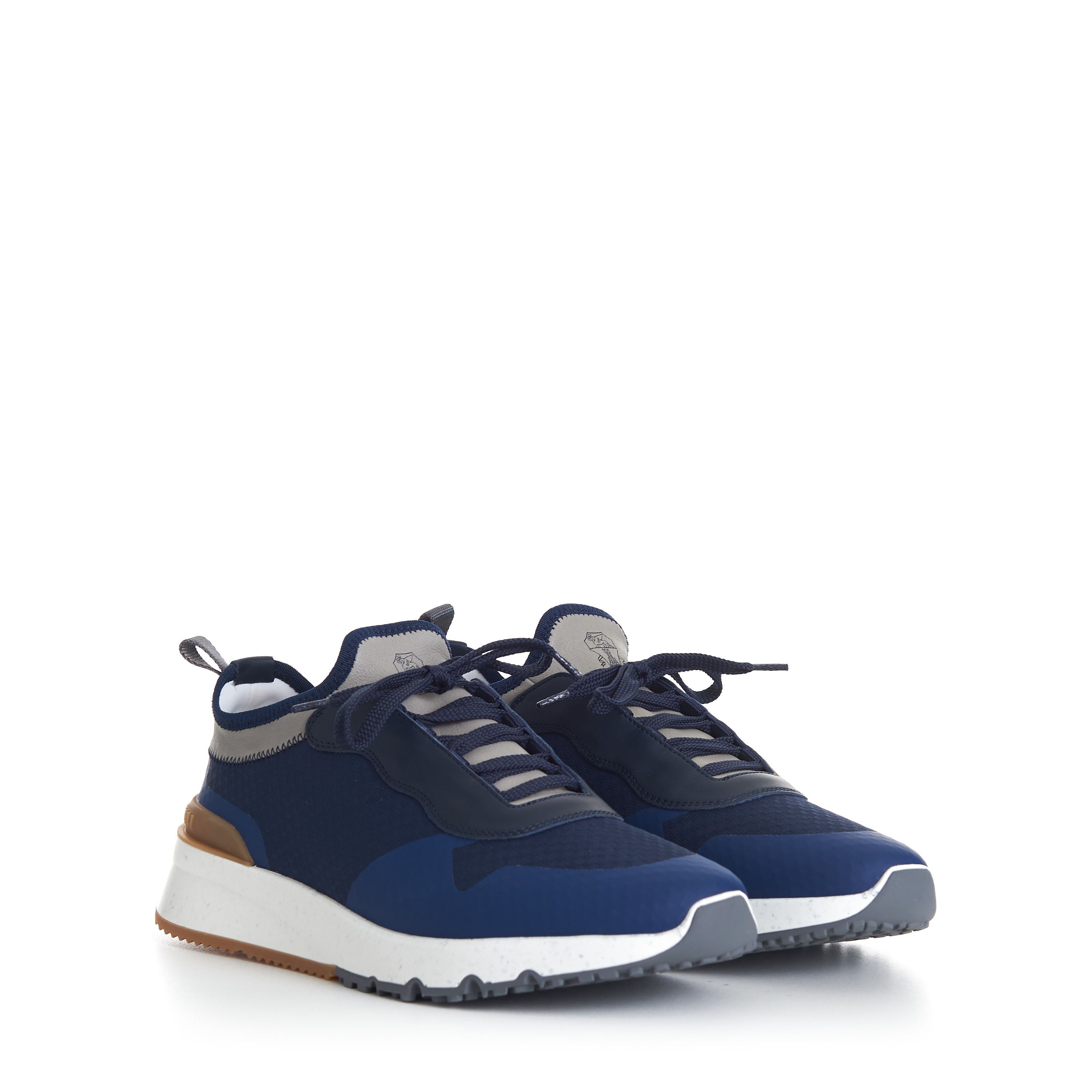 Brunello Cucinelli Navy Blue Low Top Runners Sneakers - Size 8,5 Size US 8.5 / EU 41-42 - 1 Thumbnail