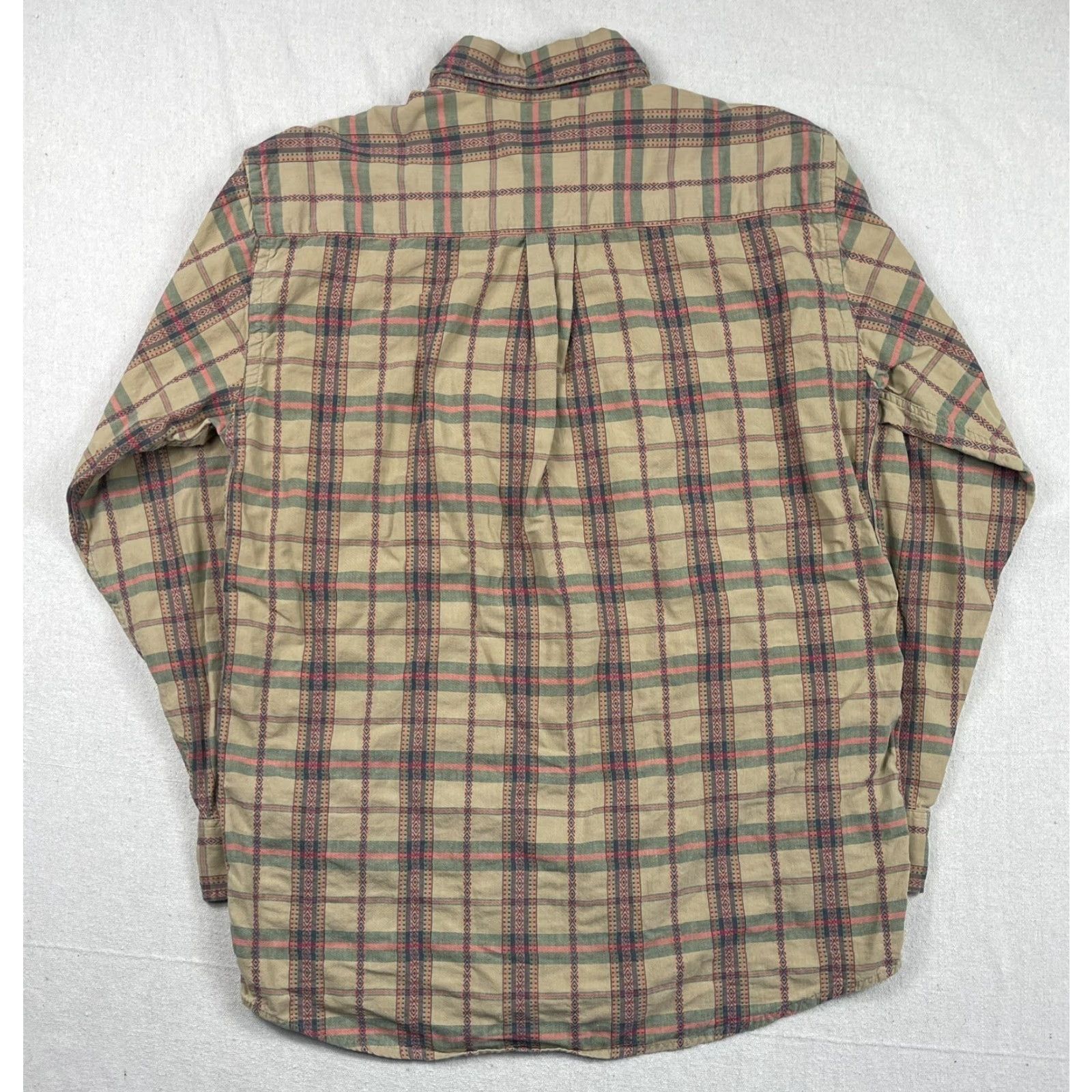Vintage VINTAGE L.L. Bean Button-Up Shirt Mens L Gray Plaid Western Design 90s USA Size US L / EU 52-54 / 3 - 4 Thumbnail