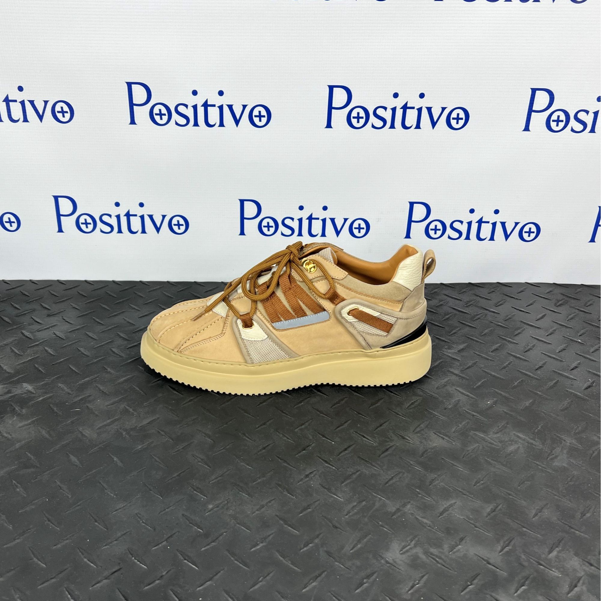 image of Buscemi Duck Boot Mix Natural Nabuk Alce Sneaker Us 12 Eu 45, Men's