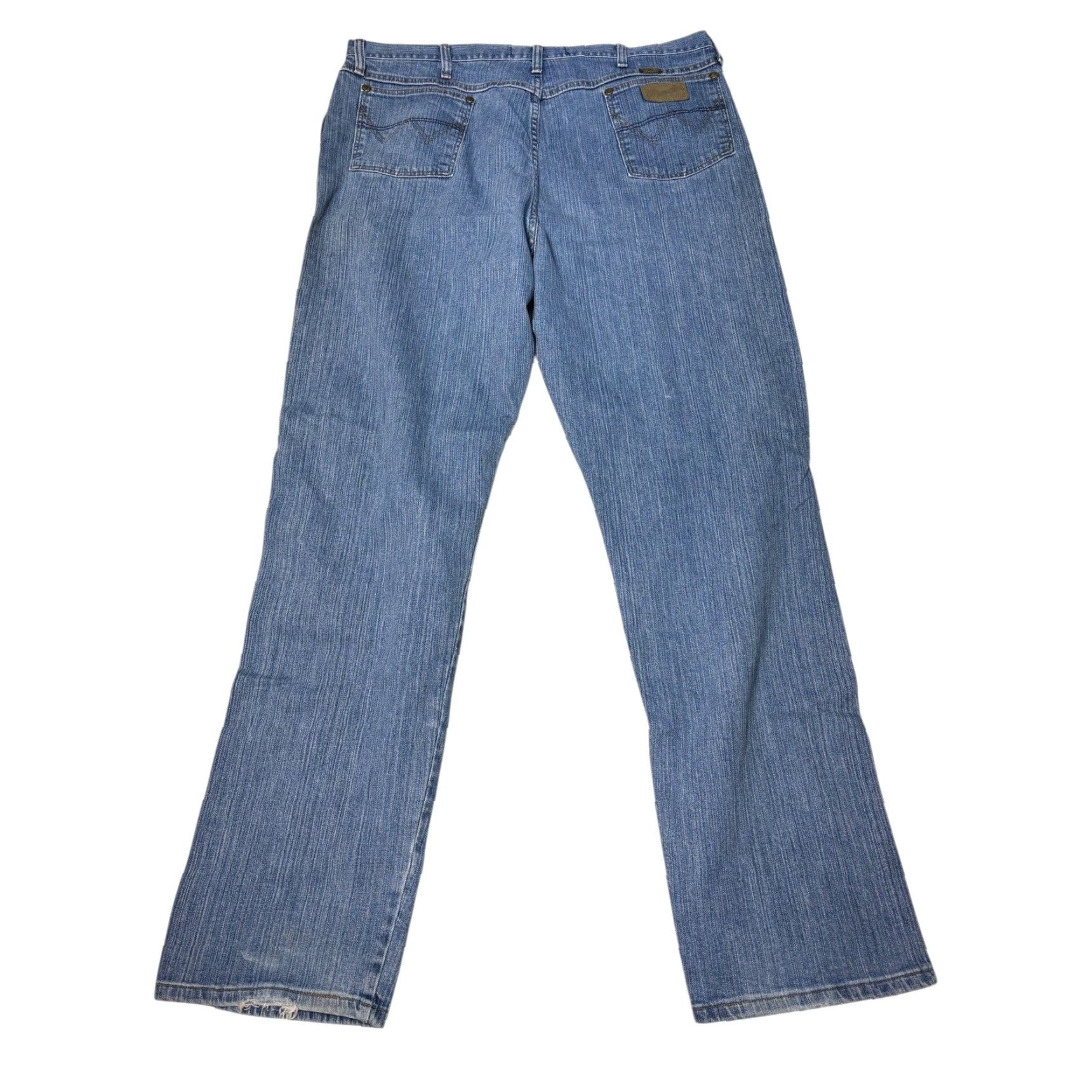 Wrangler Wrangler Cowboy Cut Collection Jeans Mens 42X36 Blue Denim Straight Leg Size US 42 / EU 58 - 7 Thumbnail