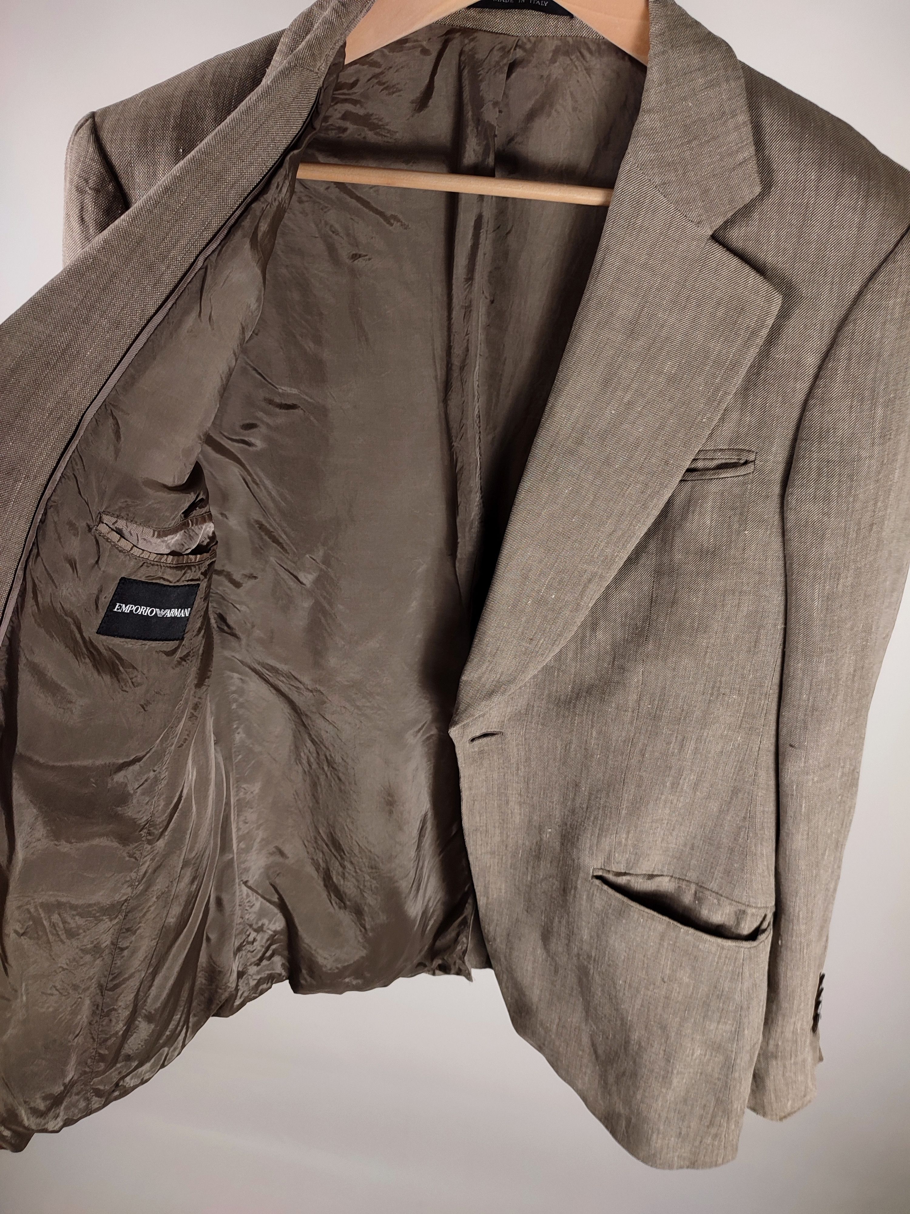 Emporio Armani Emporio Armani 2005 Oldschool Linen Blazer Size 50R - 14 Thumbnail