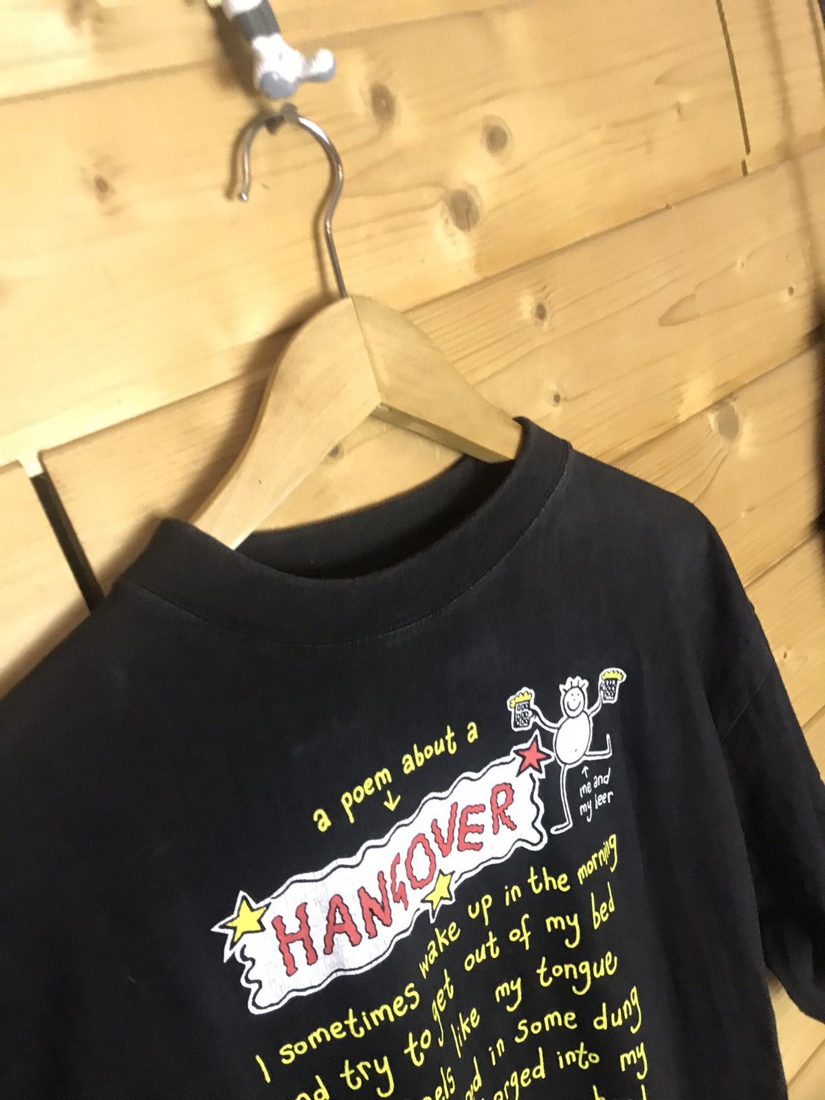 Vintage Vintage 90’s Hangover by Purple Ronnie faded t-shirt Size US XL / EU 56 / 4 - 8 Thumbnail
