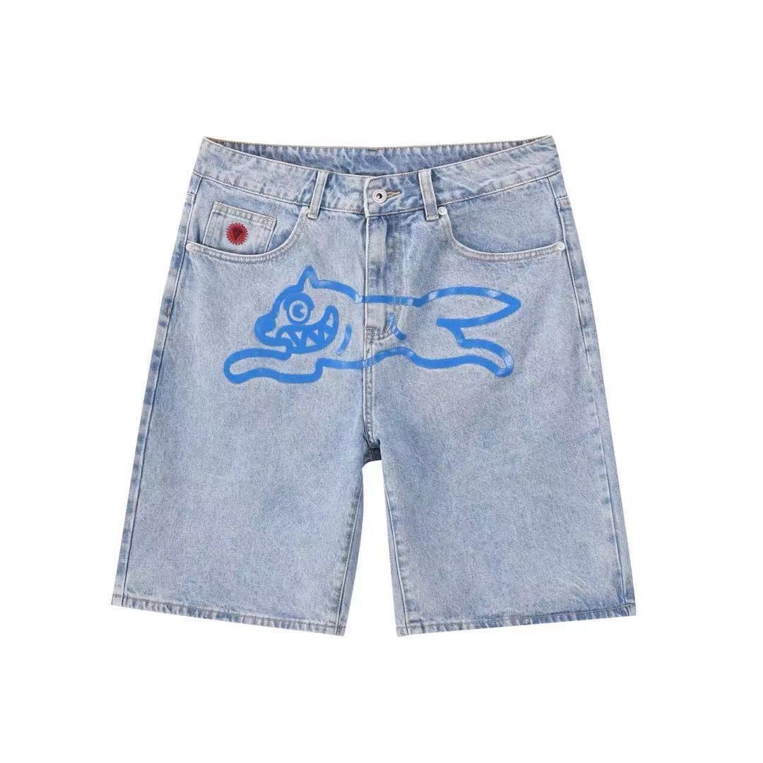 Street Vintage Loose Fit Denim Shorts