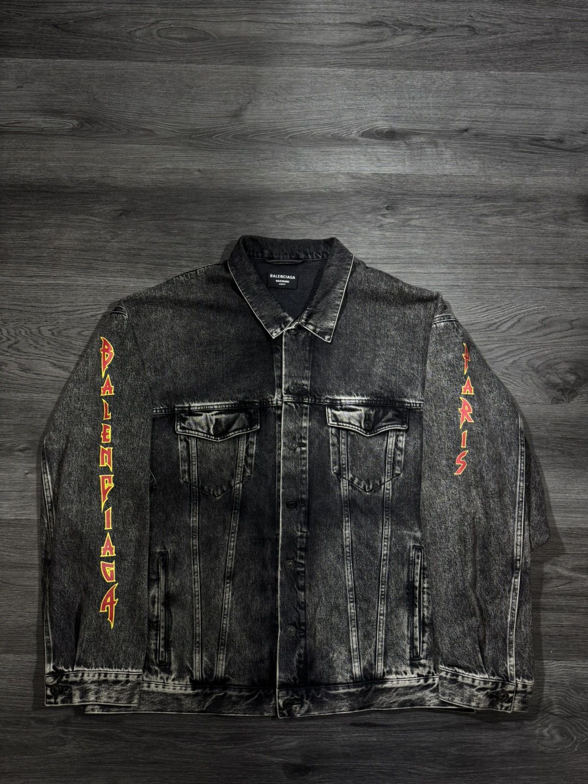 Balenciaga Balenciaga metal denim jacket Size US XL / EU 56 / 4 - 1 Thumbnail