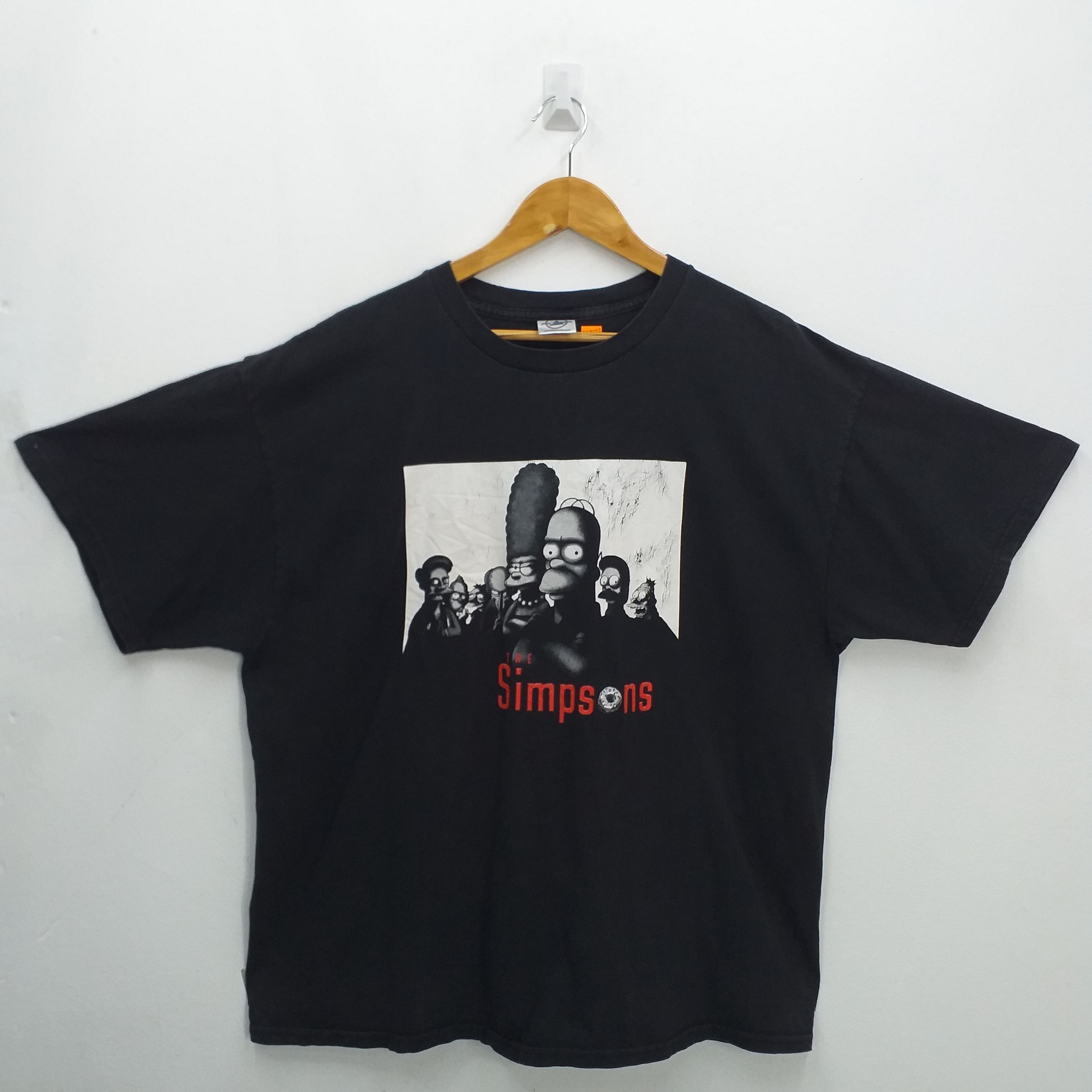 image of Delta x Movie Vintage The Simpson Movie Xlarge Tee -E020 in Black, Men's