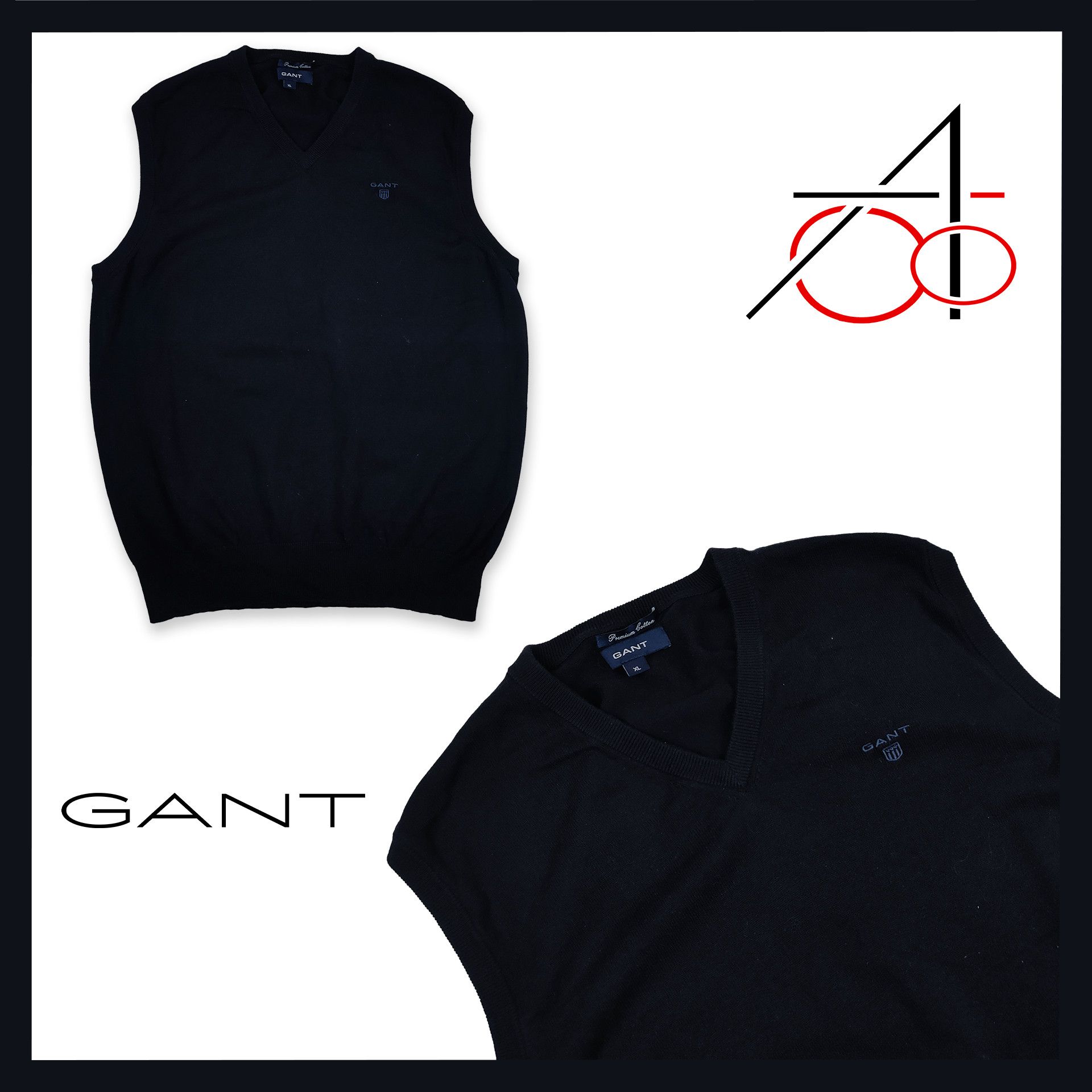 Gant GANT Premium Cotton Vest Size US XL / EU 56 / 4 - 1 Thumbnail