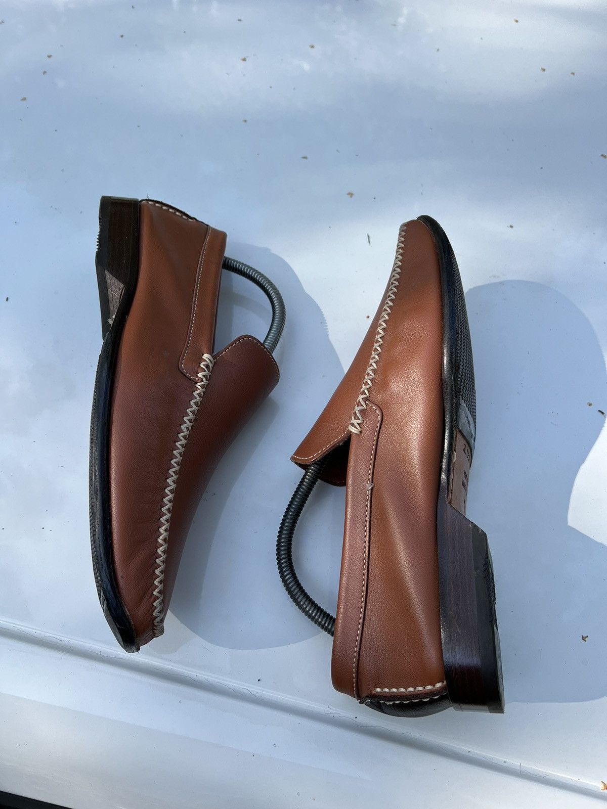 Testoni A. Testoni leather loafers shoes luxury classic Size US 8 / EU 41 - 4 Thumbnail
