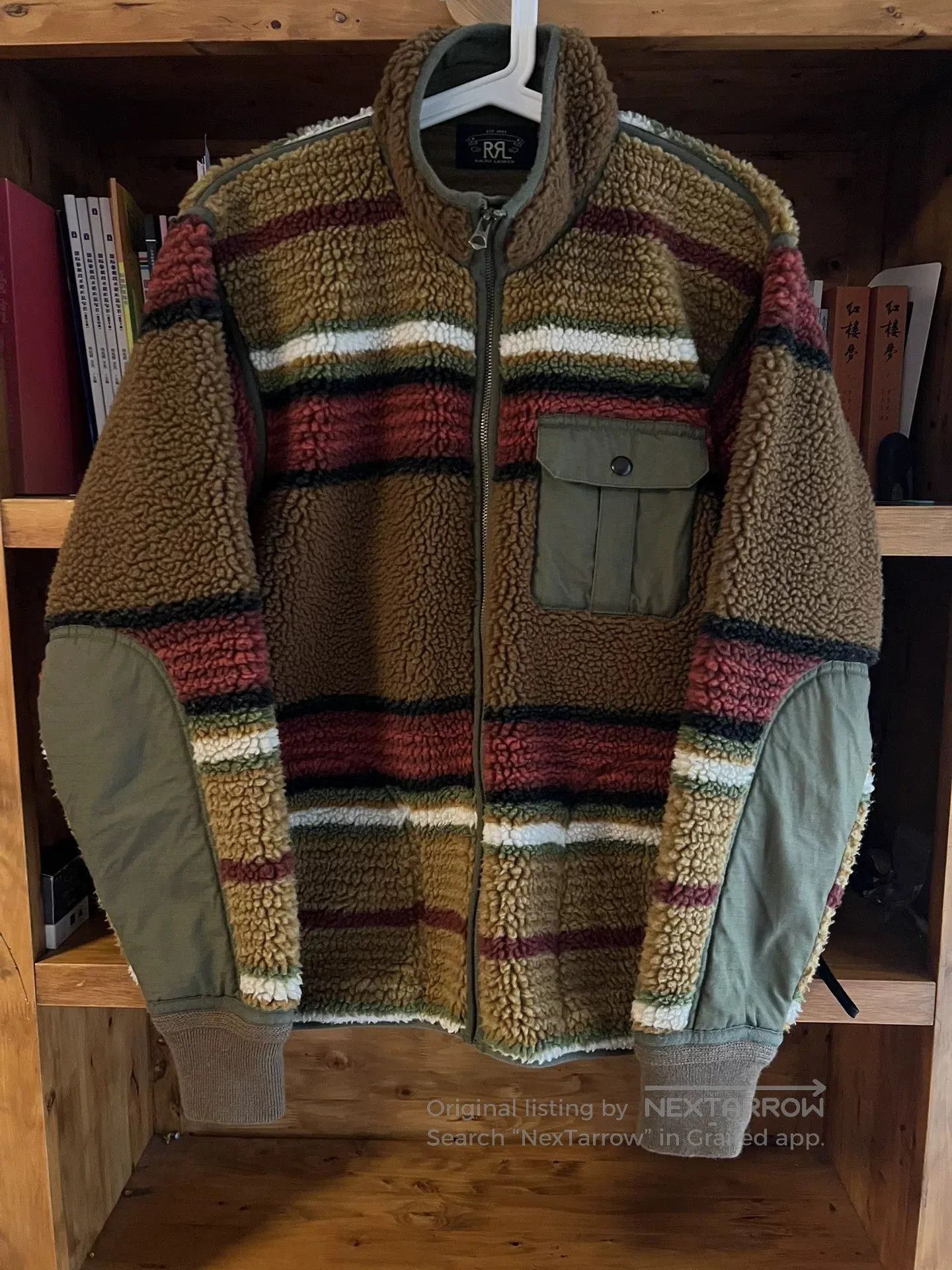 RRL Ralph Lauren vintage rrl fleece jacket with retro pattern. Size US M / EU 48-50 / 2 - 1 Thumbnail