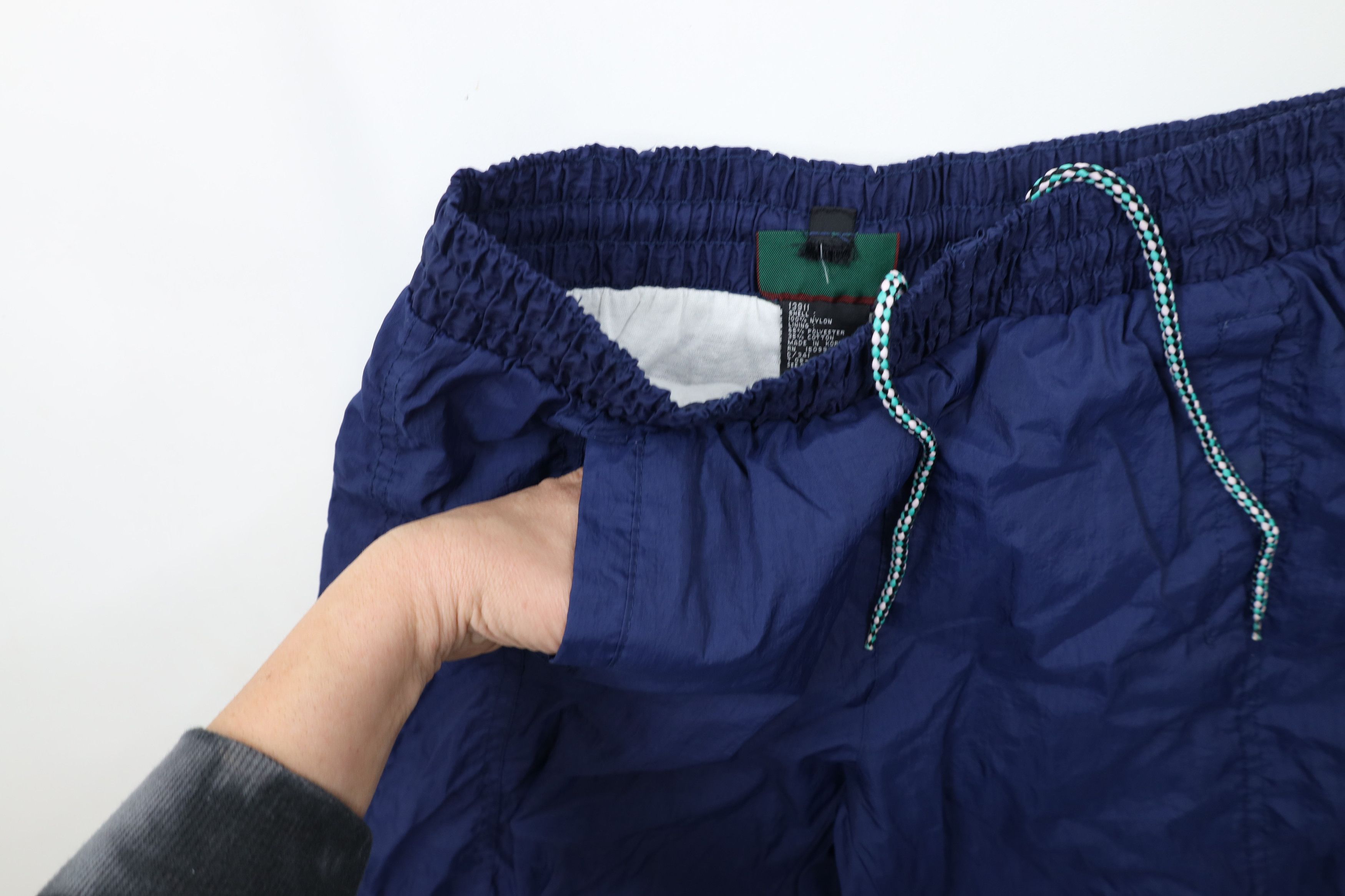 Vintage Vintage 90s Streetwear Block Lined Windbreaker Joggers Pants Size US 34 / EU 50 - 7 Thumbnail
