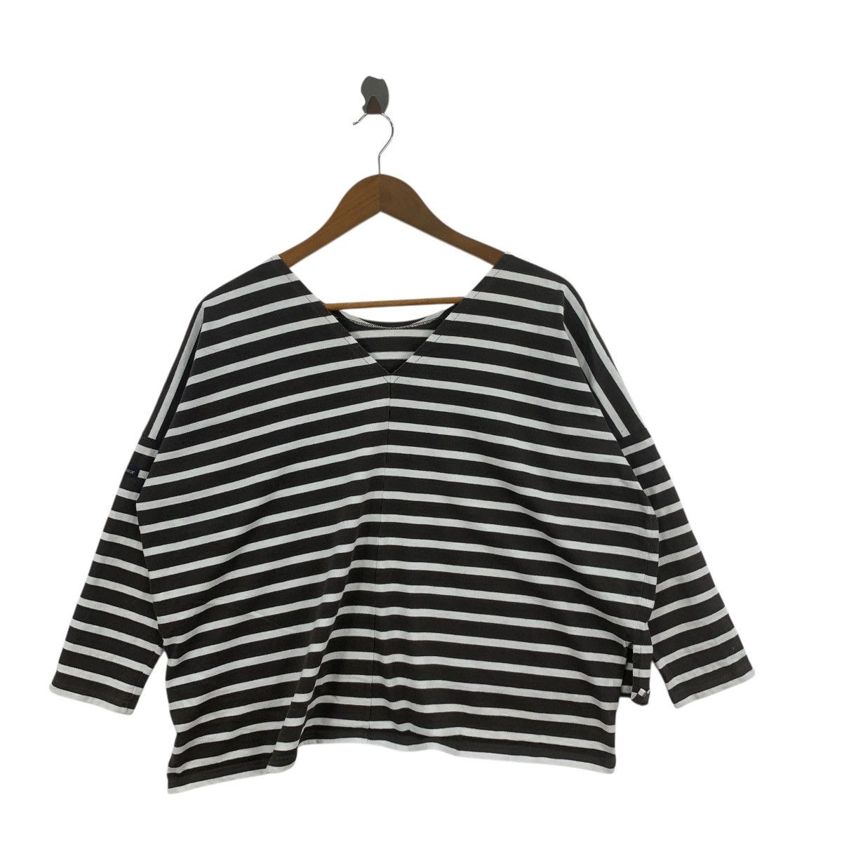 Other Vintage LE MINOR Made In France Baggy Striped Tee Shirt Top Size XL / US 12-14 / IT 48-50 - 3 Thumbnail