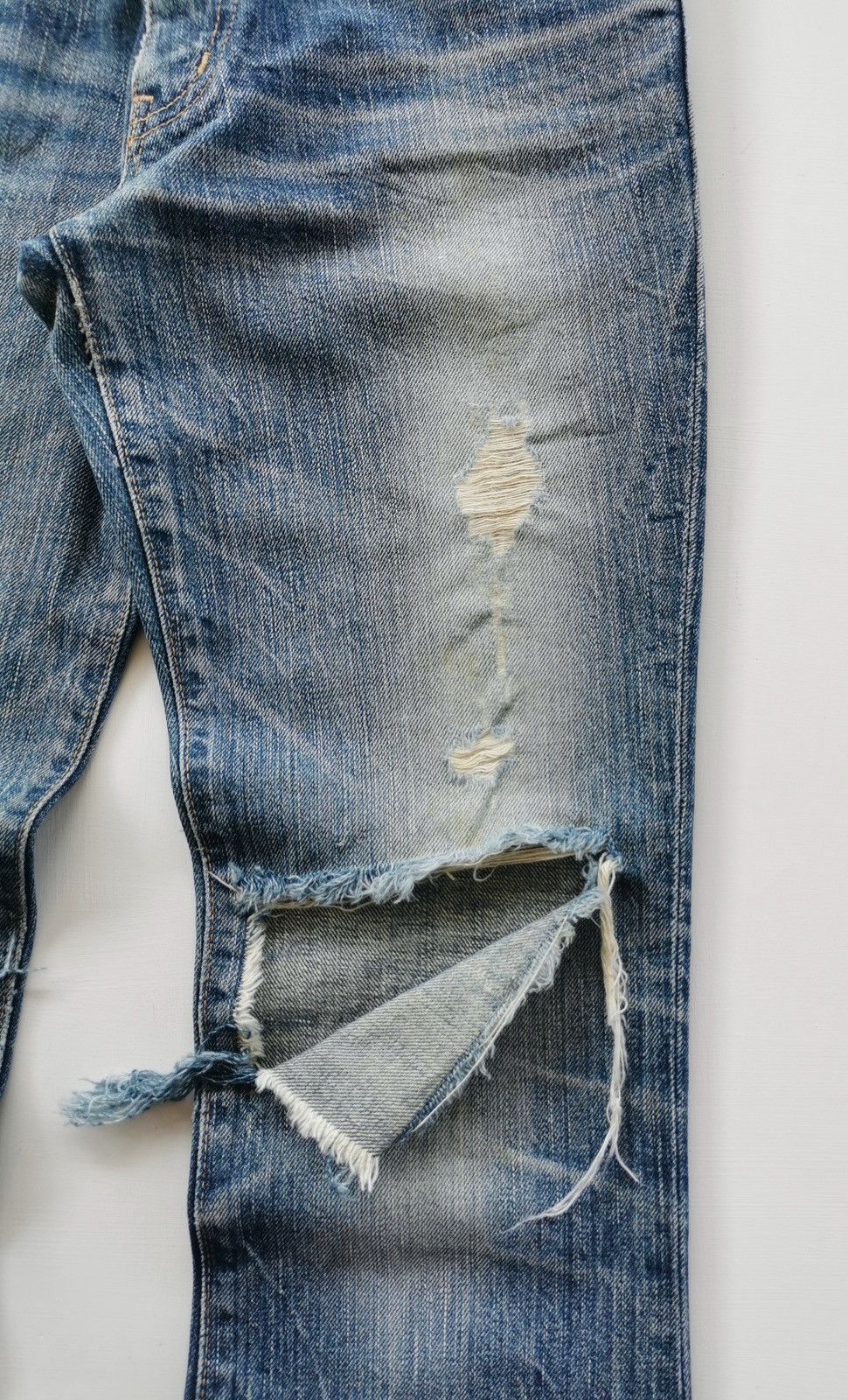 Edwin Rebels Women Edwin Flared Bootcut Rugged Distressed Jeans Size 28" / US 6 / IT 42 - 4 Thumbnail