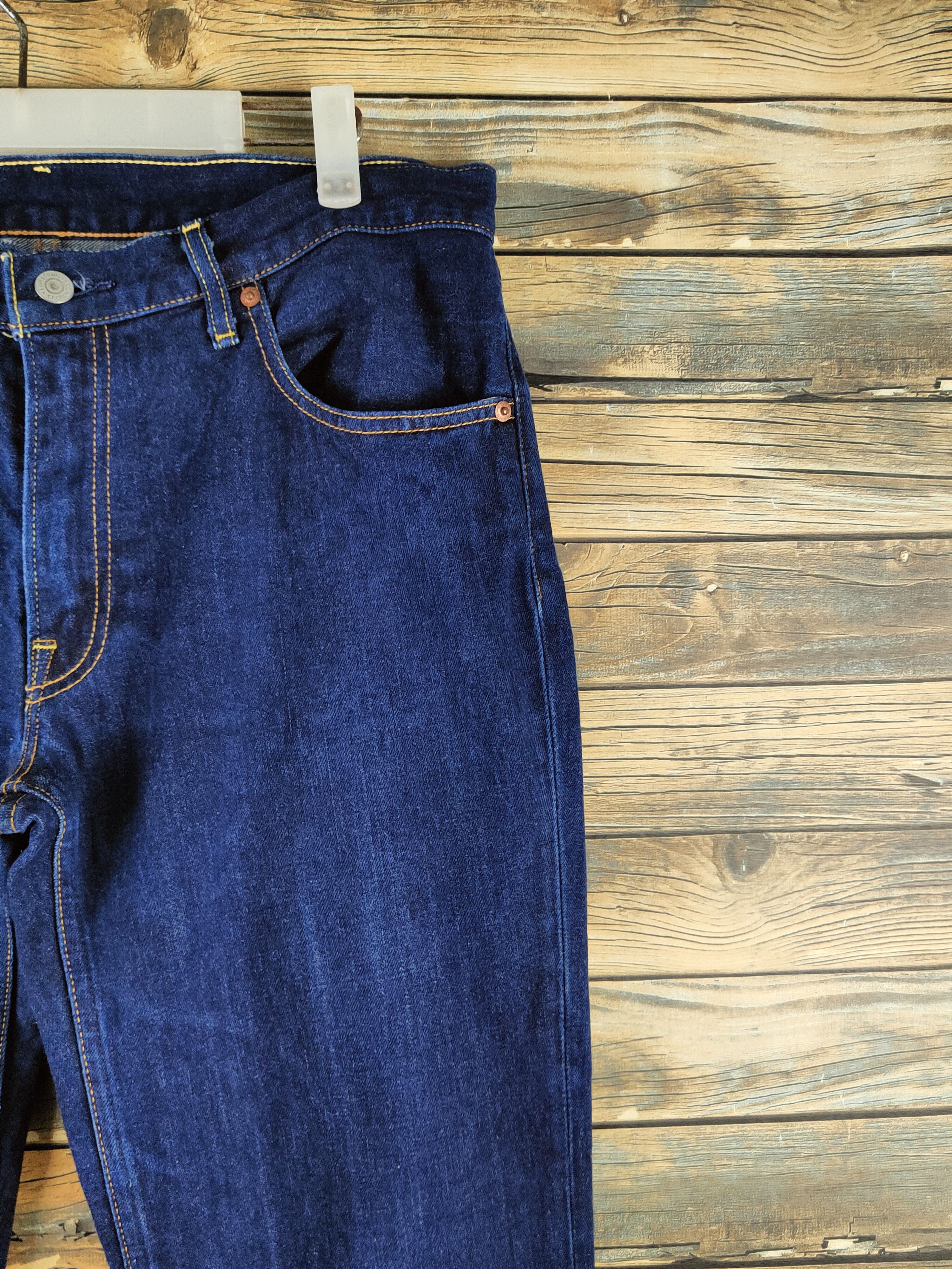 Levi's 502 Levi's Dark Blue selvage denim Jeans #S2888 Size US 34 / EU 50 - 5 Thumbnail