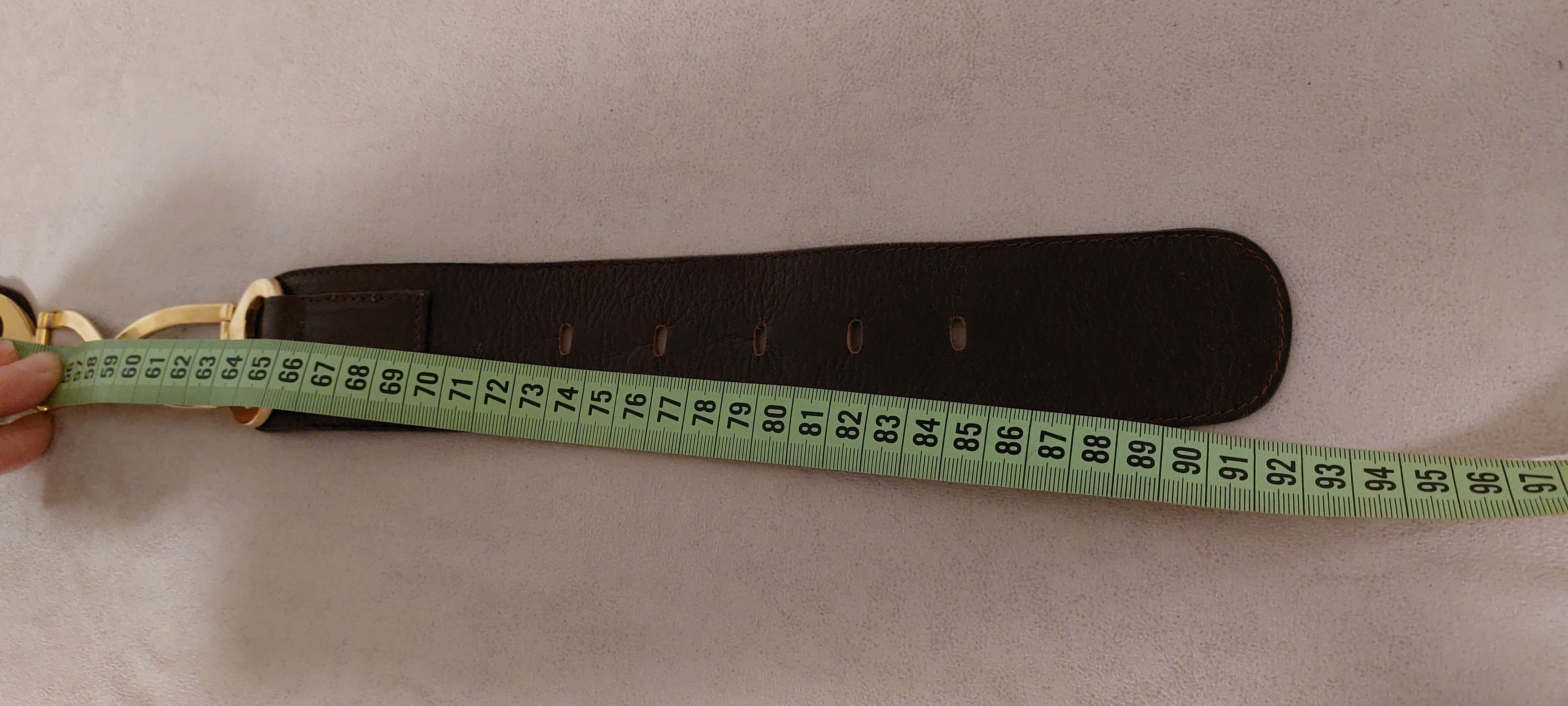 Vintage Vintage Leather Belt Glam Rock Disco Size ONE SIZE - 3 Thumbnail