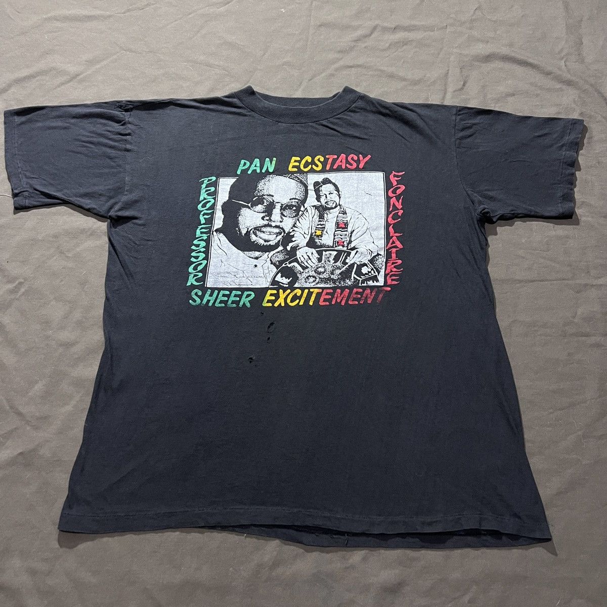 Rap Tees Rare Vintage 90s Ken Professor Philmore Steel Pan Percussion Size US XL / EU 56 / 4 - 2 Thumbnail