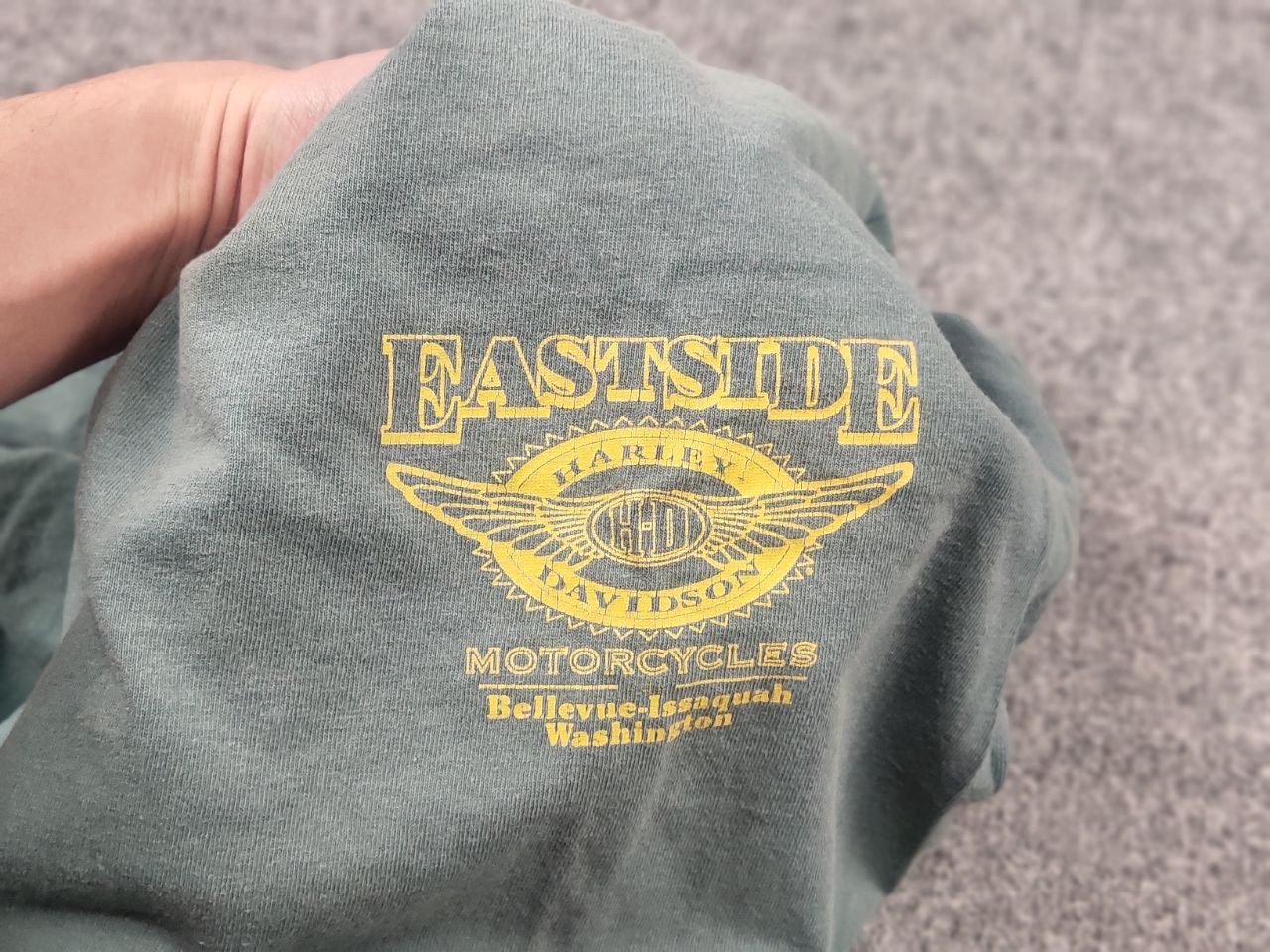 Harley Davidson Vintage 90s Harley Davidson Tultex Fastside Logo T Shirt Tee Size US M / EU 48-50 / 2 - 11 Thumbnail