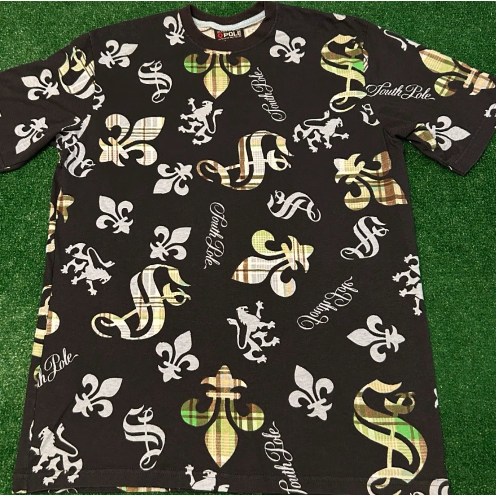 Southpole VINTAGE Southpole T-Shirt L Black Double-Sided All Over Print Hip Hop 90s Grunge Y2K Punk Skater Mens Size US L / EU 52-54 / 3 - 4 Thumbnail
