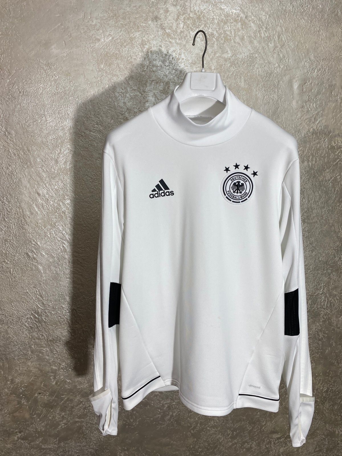 Pre-owned Adidas X Soccer Jersey Blokecore Germany 2010s Football Sweatshirt Turtleneck In White