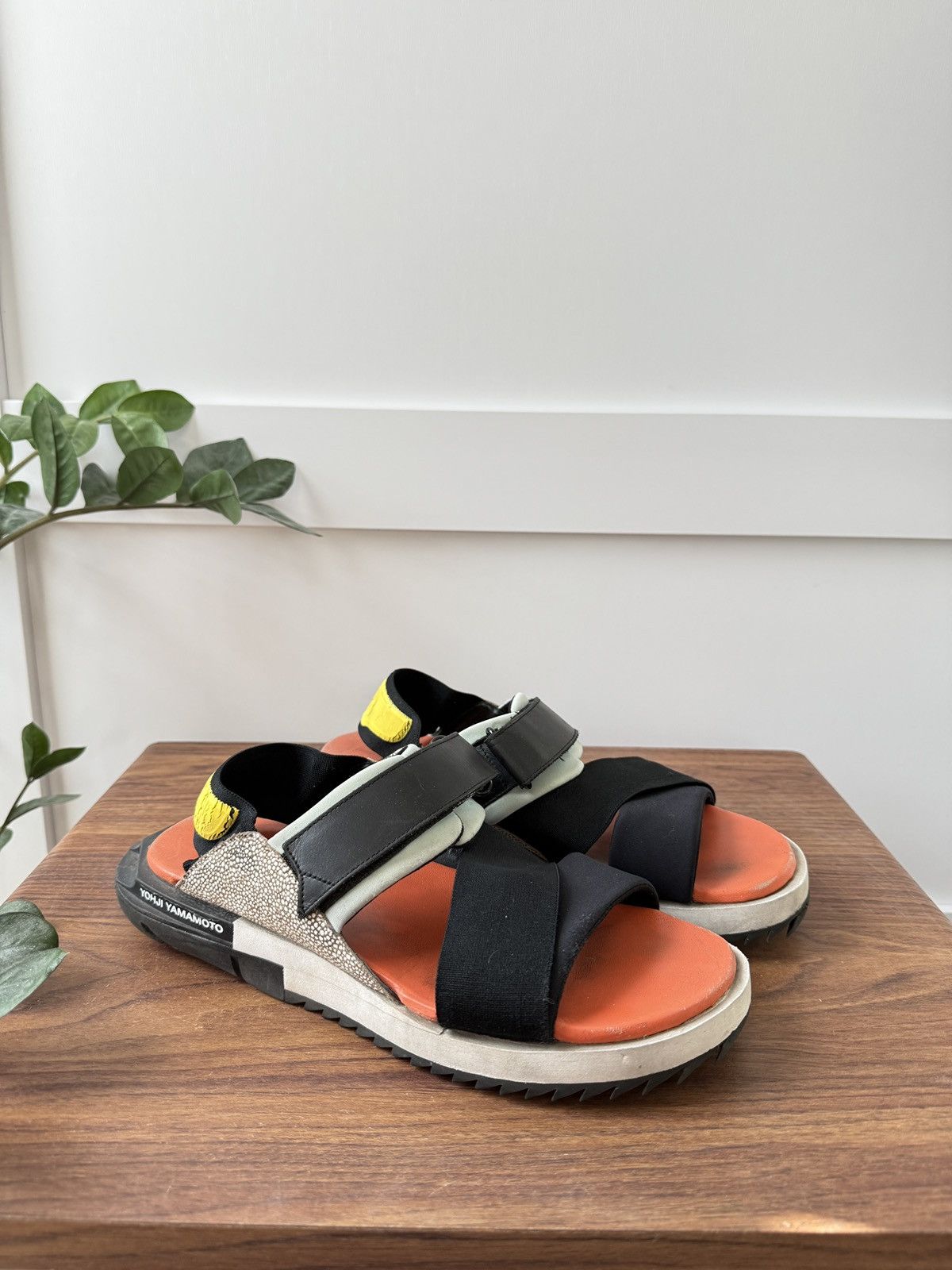 Y-3 Orange Stingray Kahoe Sandal Size US 8 / EU 41 - 1 Thumbnail