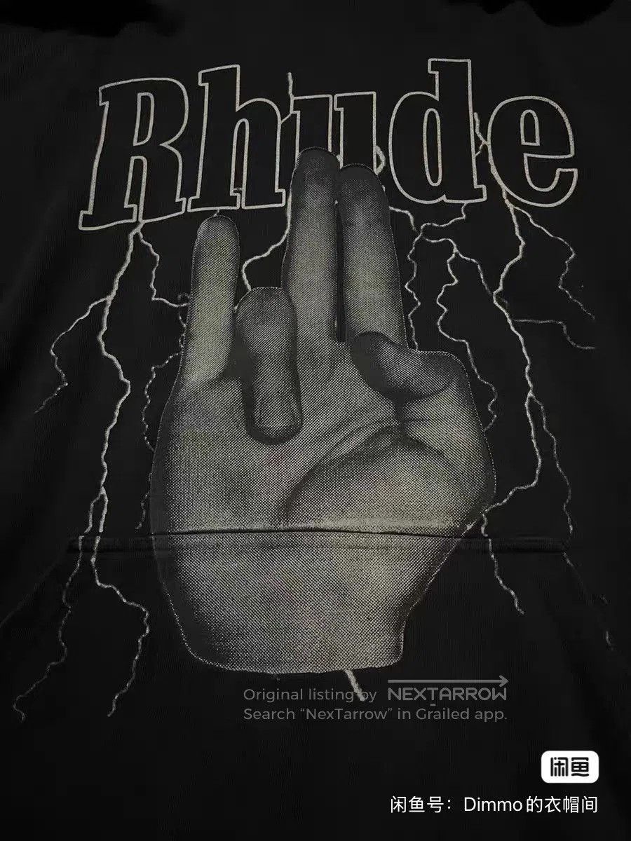 Rhude RHUDE Lightning Palm Logo Hoodie. Size US S / EU 44-46 / 1 - 2 Thumbnail