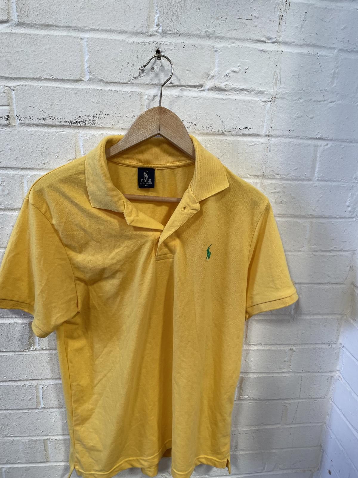 Polo Ralph Lauren Polo Ralph Lauren Yellow Men's Polo Shirt Size US XL / EU 56 / 4 - 1 Thumbnail