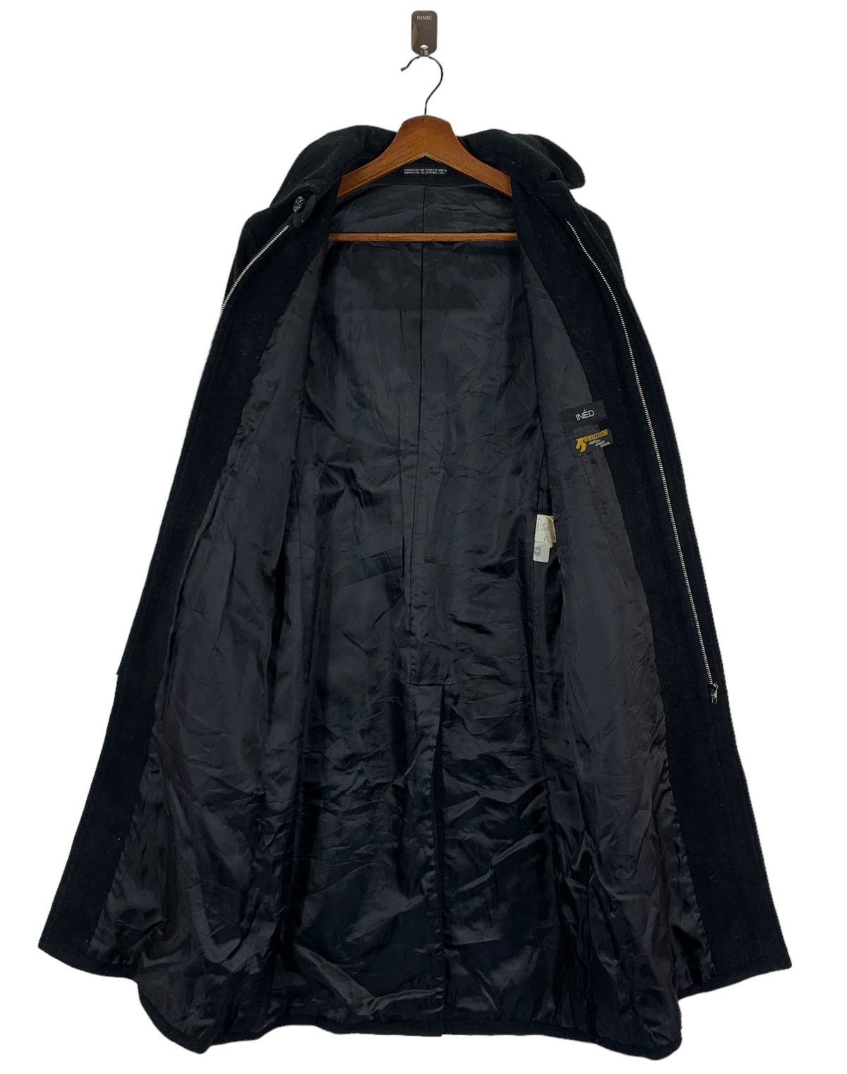 Autumn Cashmere × Yohji Yamamoto VINTAGE INED HOMME YOHJI YAMAMOTO WOOL OVERCOAT JACKET Size XS / US 0-2 / IT 36-38 - 5 Thumbnail