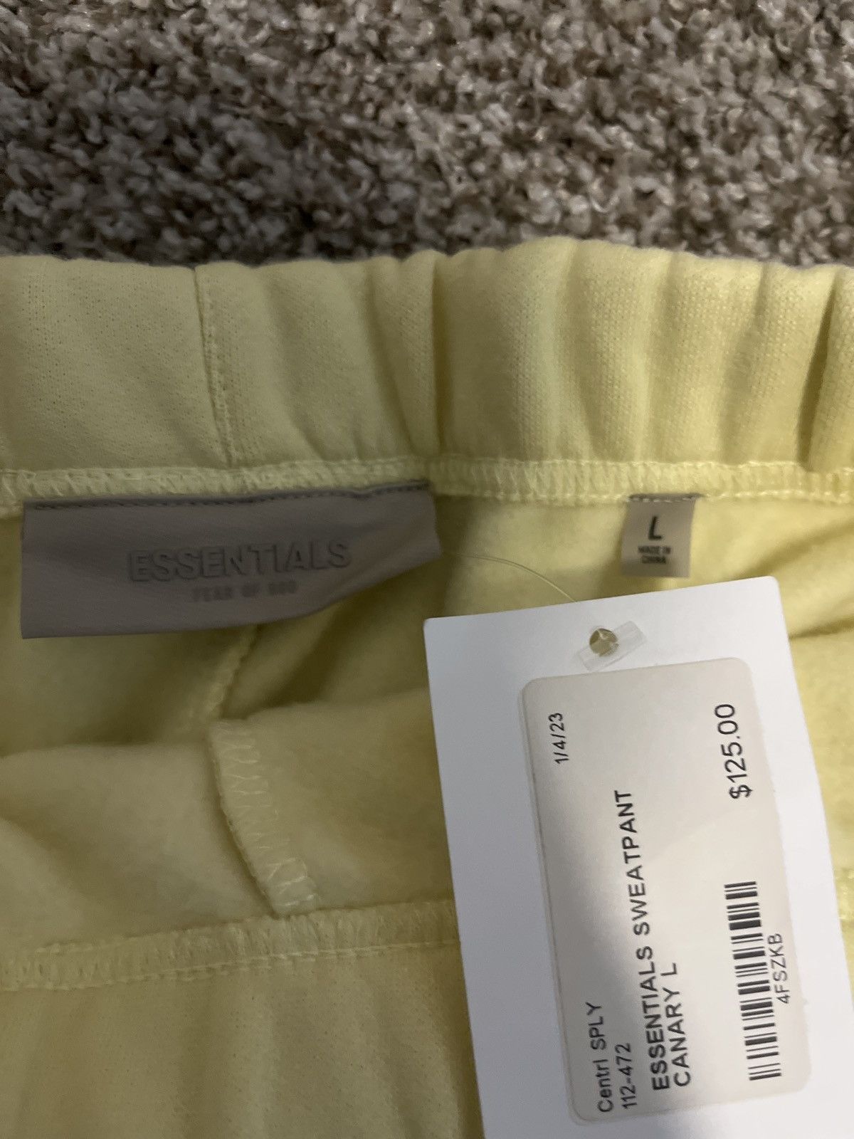Essentials FOG Essentials Canary Sweatpants Size Large Size US 32 / EU 48 - 3 Thumbnail