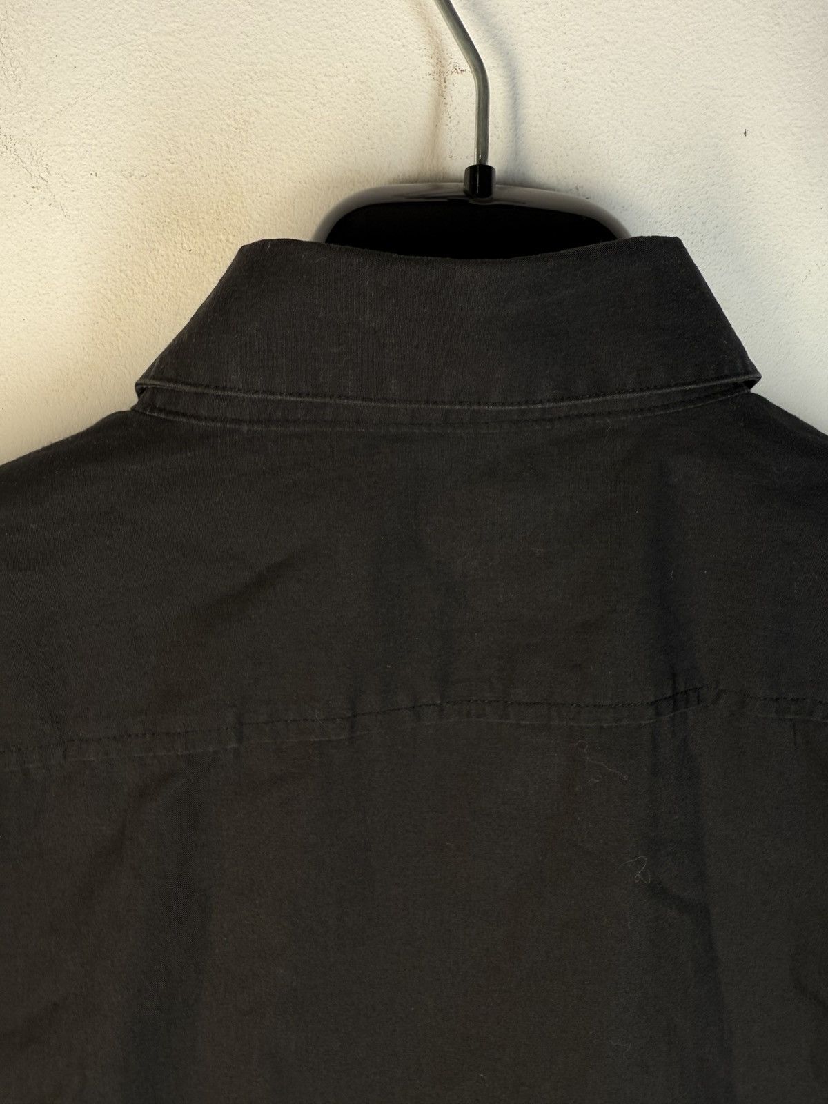 Yves Saint Laurent Black YSL Shirt Button Up Short Sleeve Vintage Collar y2k Size US L / EU 52-54 / 3 - 11 Thumbnail