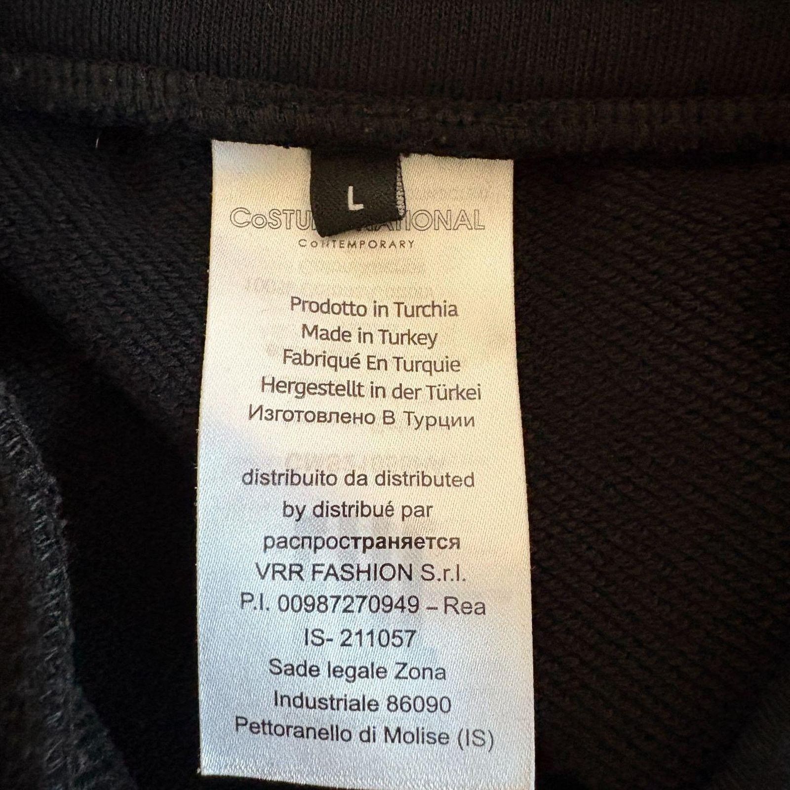 Costume National Black Joggers with Logo L Size US 33 - 5 Thumbnail