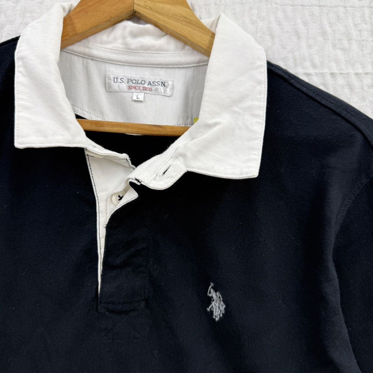 U.S. Polo Assn. Vintage U.S Polo Assn Long Polo Shirt grey Pony Size US M / EU 48-50 / 2 - 2 Thumbnail