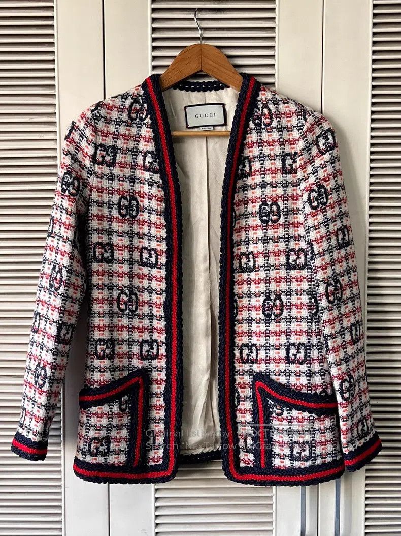 Gucci Gucci Tweed coat Size XS / US 0-2 / IT 36-38 - 1 Thumbnail