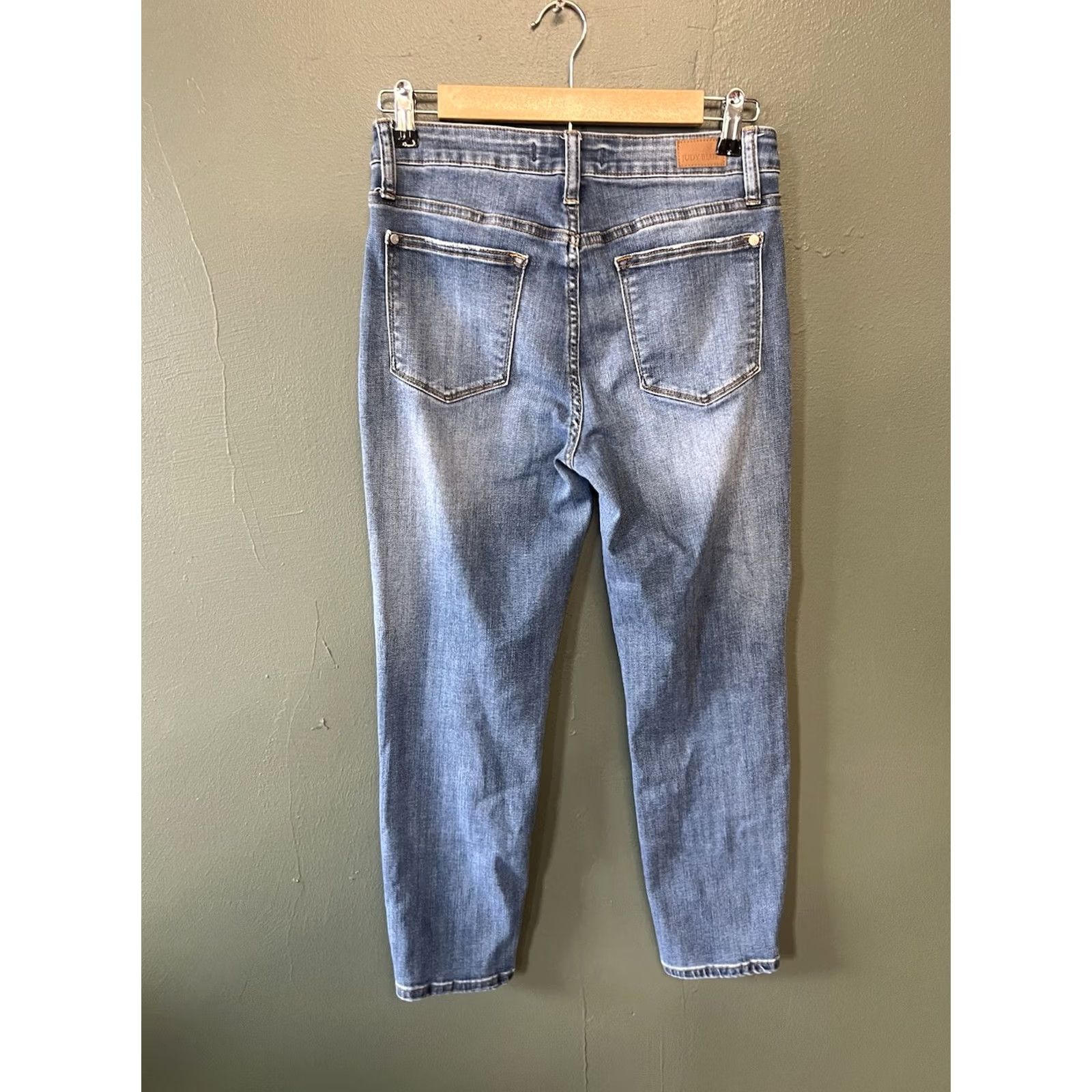 Denime Judy Blue Jeans Womens Blue Denim Straight Relaxed 29 x 25 Dark Denim 29 Size Regular Color Blue Define (adjusted) Size 29" - 2 Thumbnail