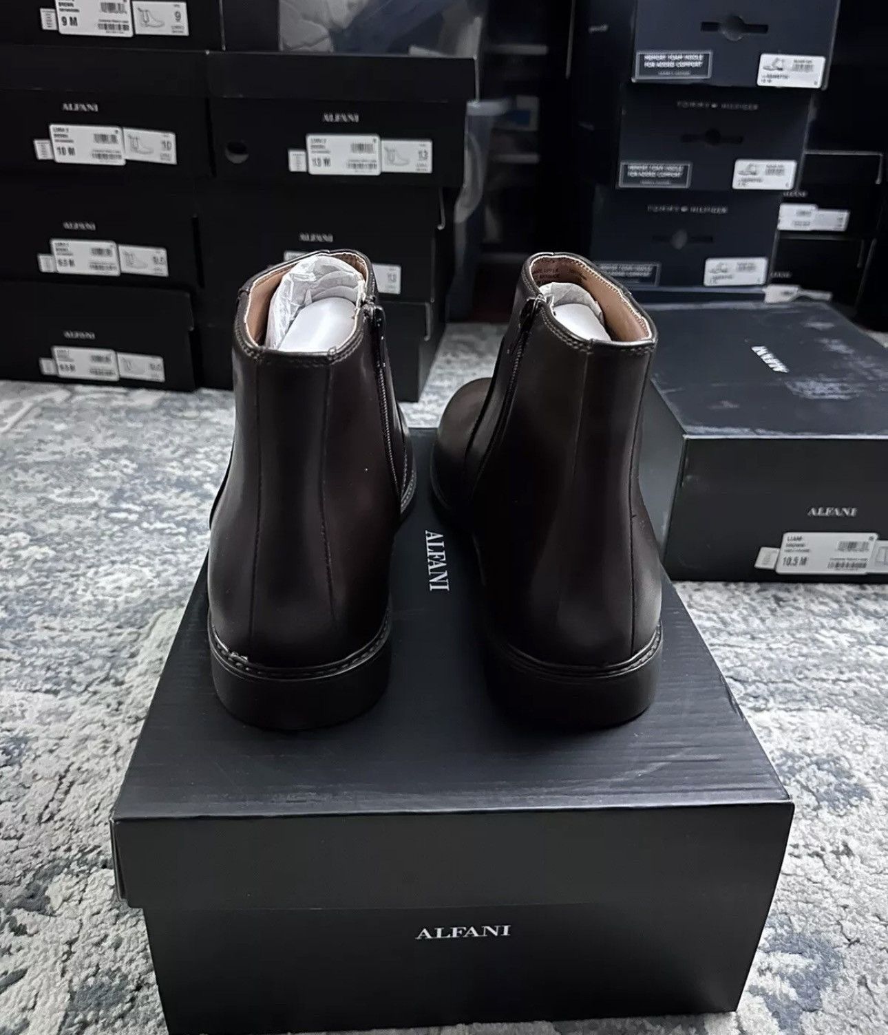 Alfani Alfani Liam Side Zip Chelsea Boots Men’s Size 12 Espresso Size US 12 / EU 45 - 5 Thumbnail